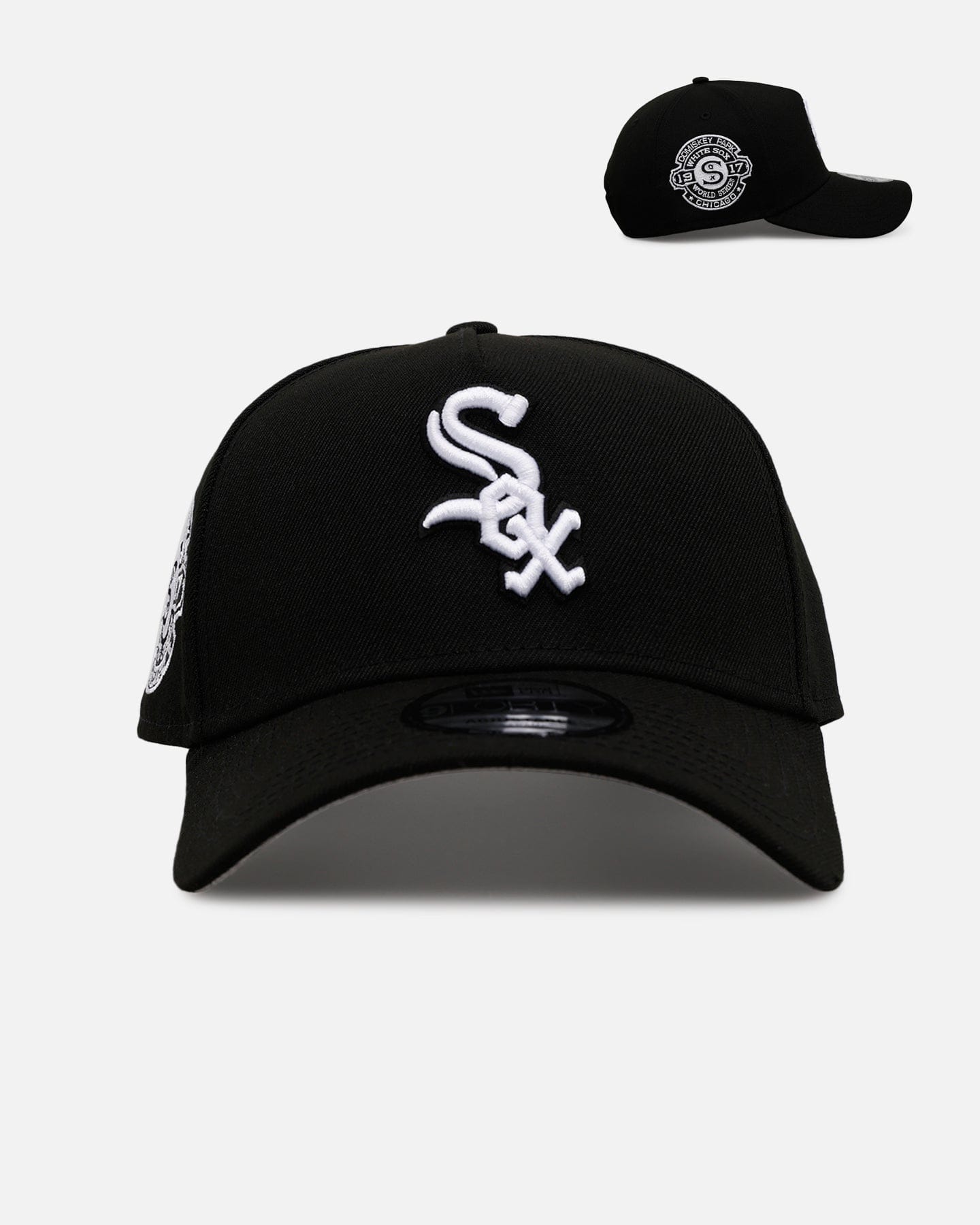New Era Chicago White Sox Black And White 9FORTY A - Frame Snapback Black/White