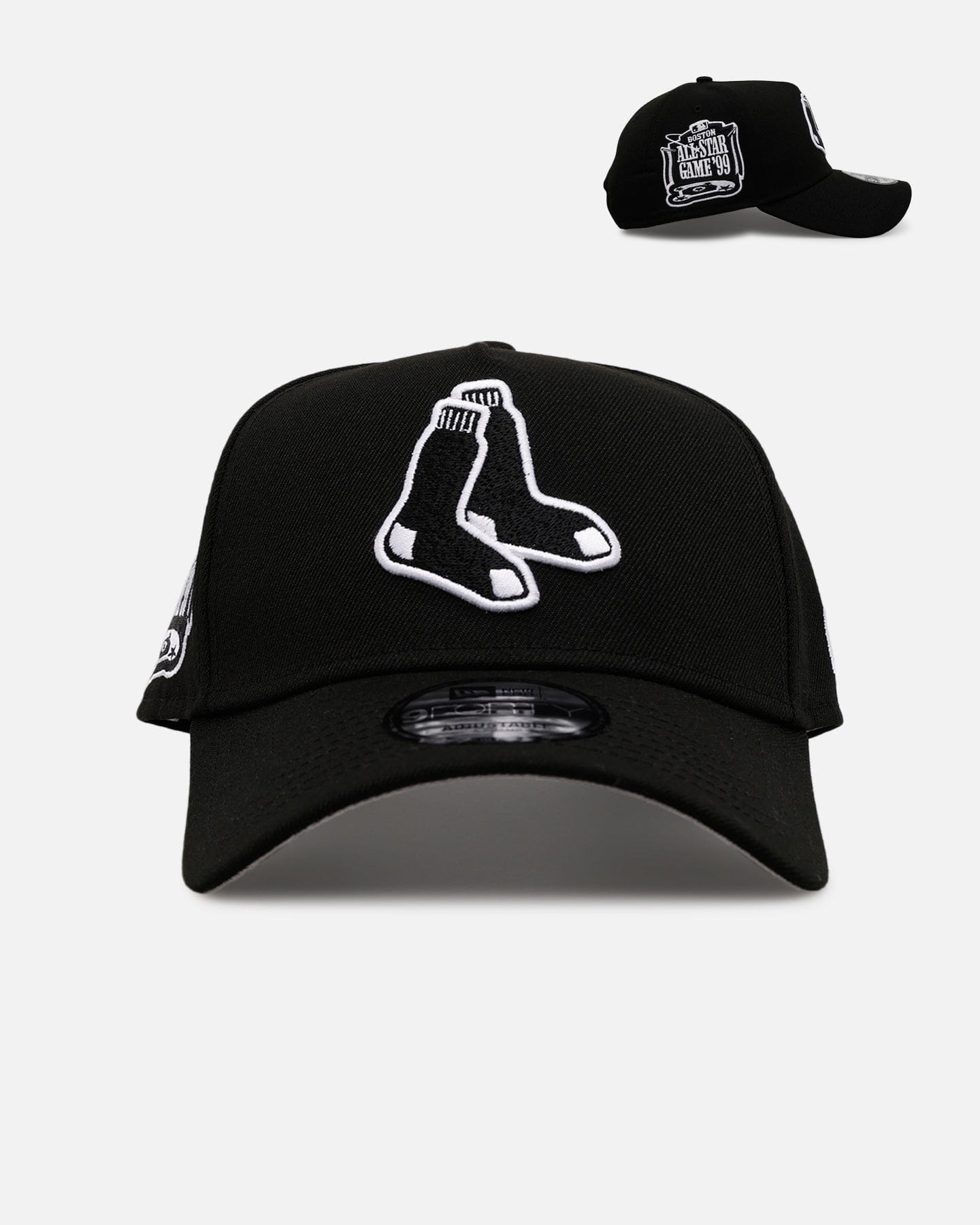 New Era Boston Red Sox Black And White 9FORTY A - Frame Snapback Black/White