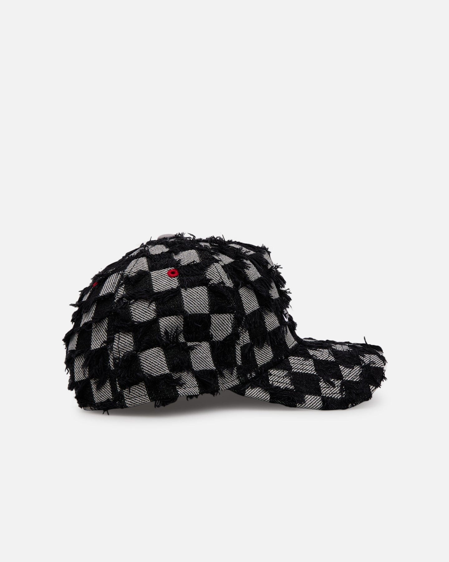 New Era Atlanta Braves Frayed Checkerboard 9FORTY A - Frame Snapback Black/Grey