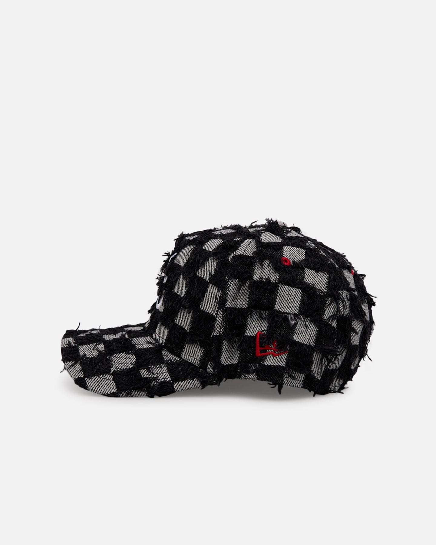 New Era Atlanta Braves Frayed Checkerboard 9FORTY A - Frame Snapback Black/Grey