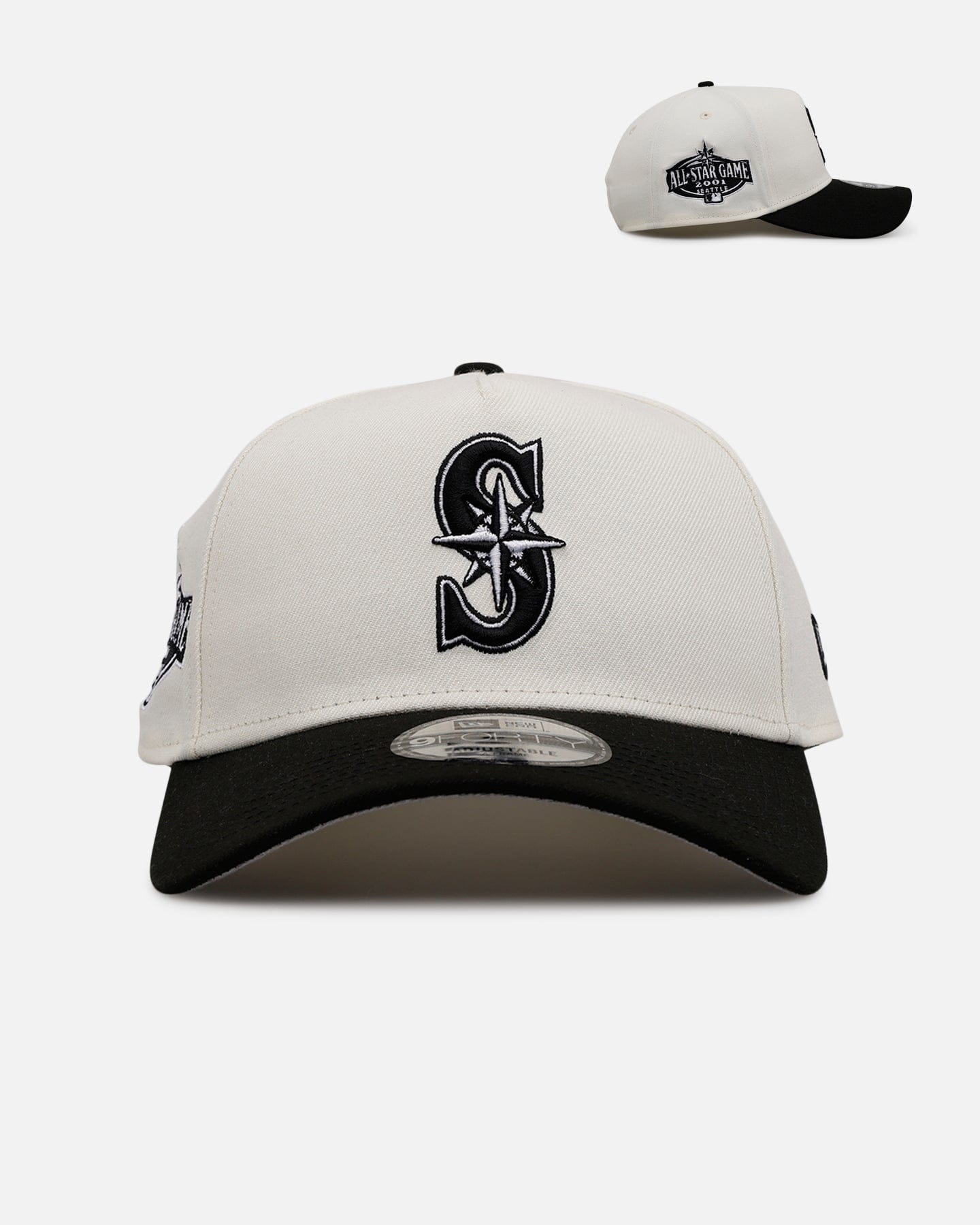 New Era Seattle Mariners Chrome Black 9FORTY A - Frame Snapback Chrome/Black