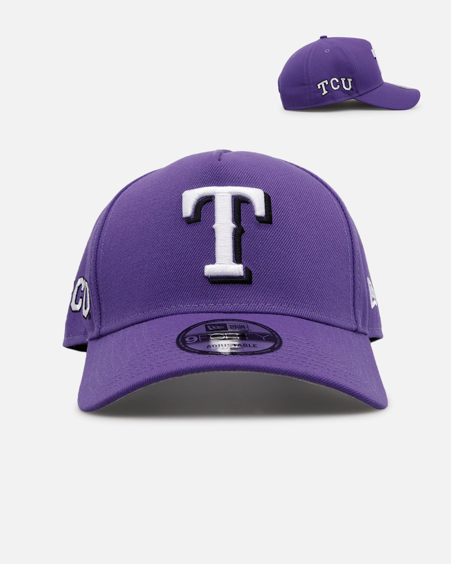 New Era Texas Rangers College Crossover TCU Horned Frogs 9FORTY A - Frame Snapback Official Team Color