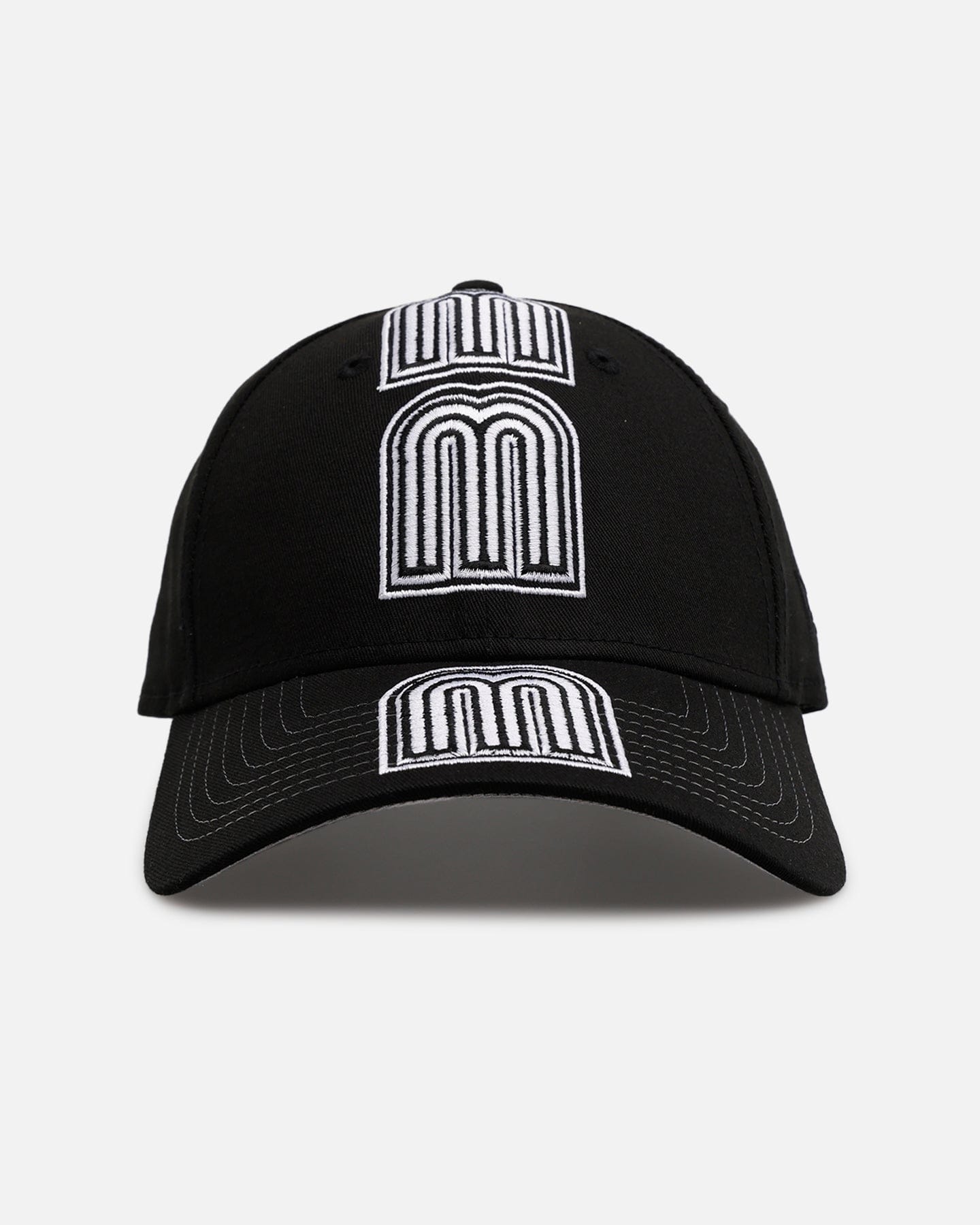 New Era Mexico National Baseball Team' Spine 9FORTY A - Frame Strapback Black/White