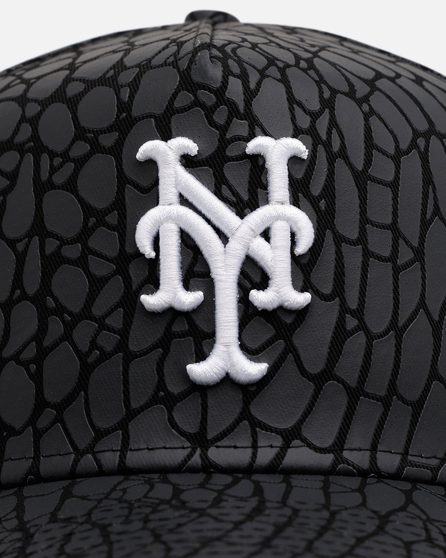 New Era New York Mets Croc Skin 9FORTY A - Frame Snapback Black