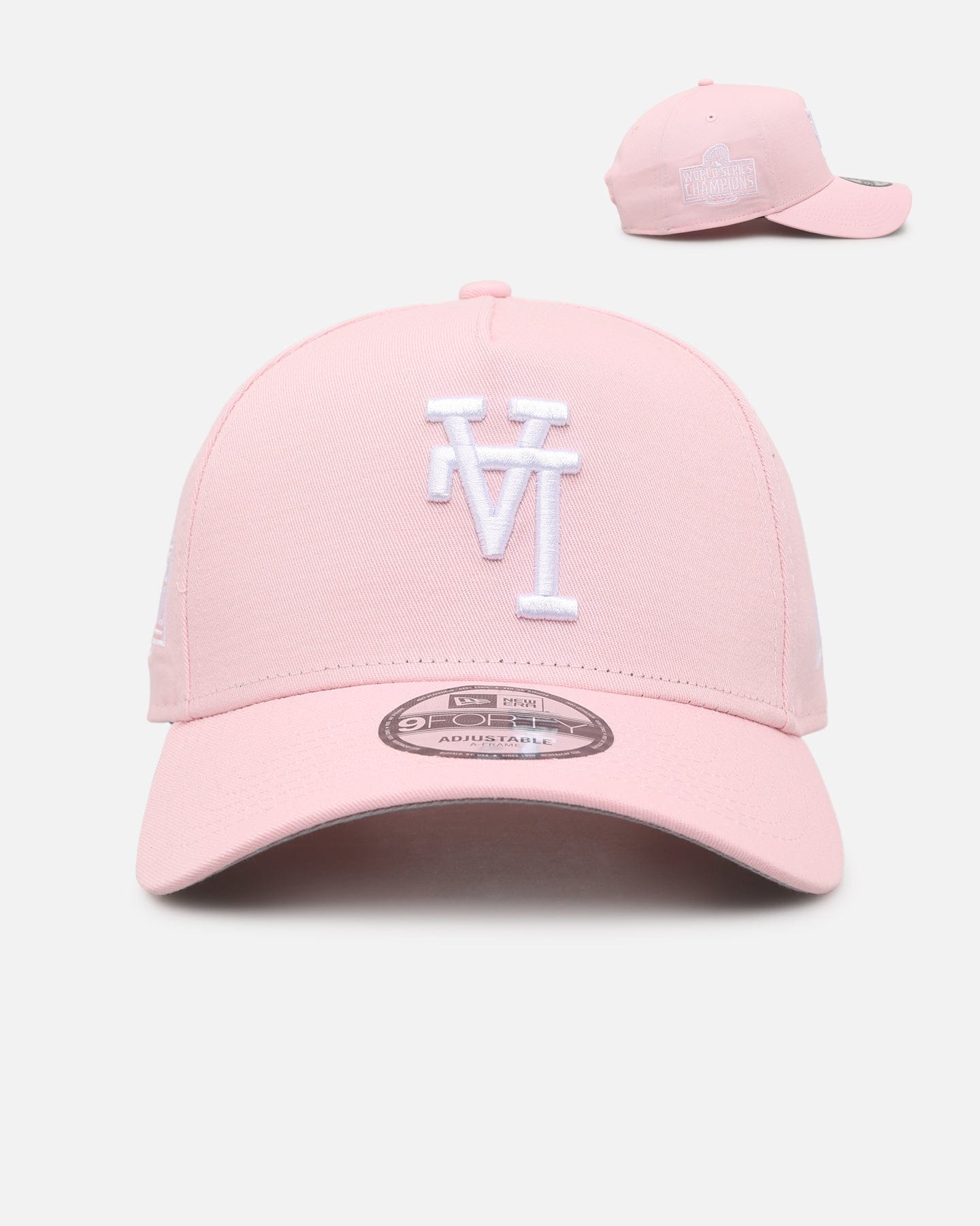 New Era Los Angeles Dodgers Upside Down LA Polychromatic 9FORTY A - Frame Snapback Pink
