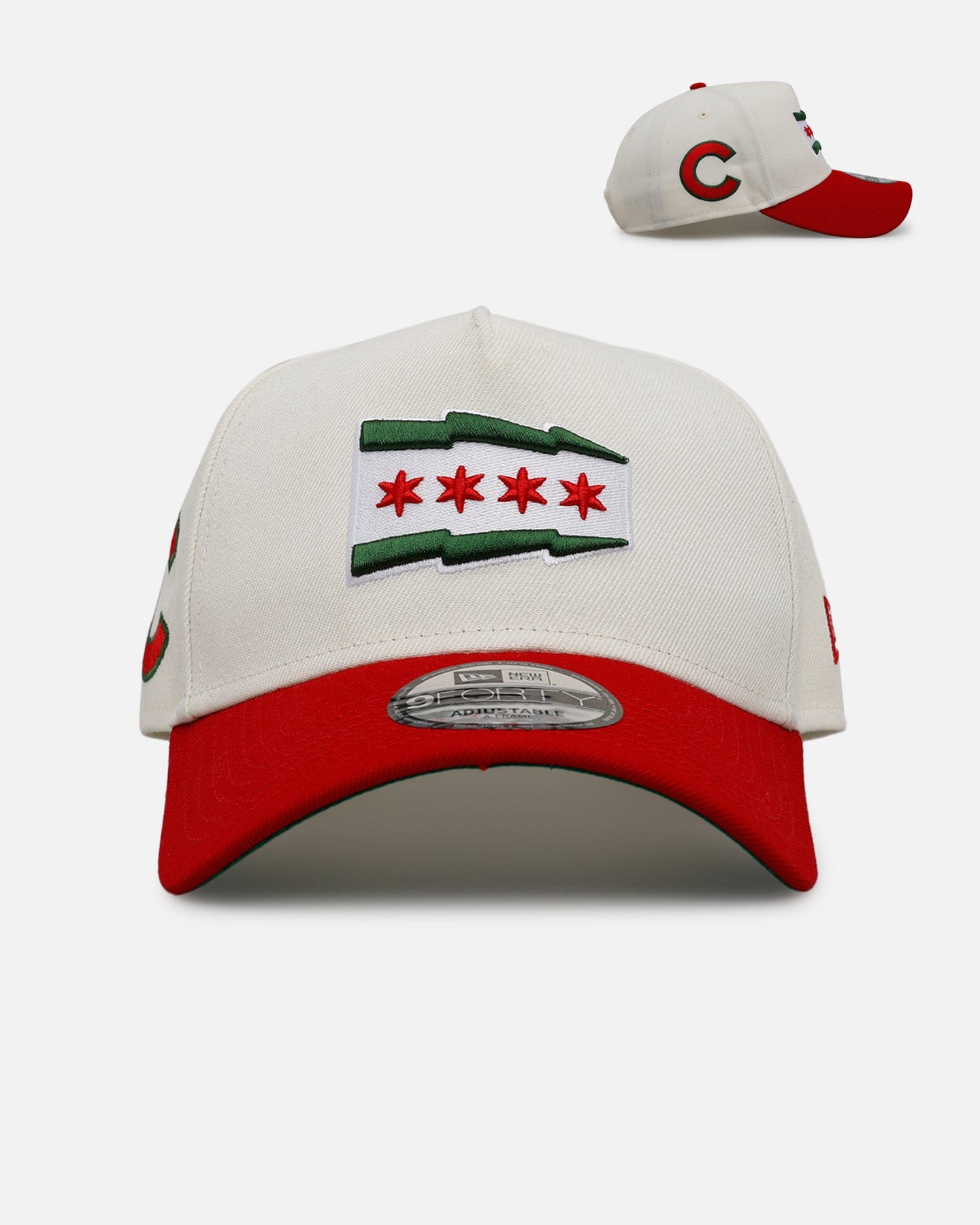 New Era Chicago Cubs Strawberry 9FORTY A - Frame Snapback Chrome/Red