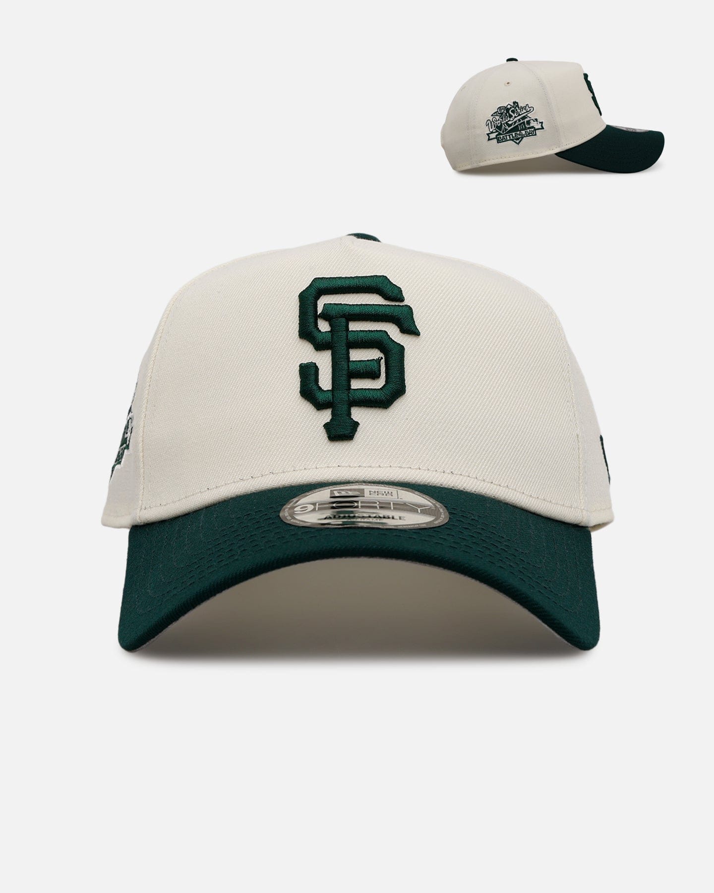 New Era San Francisco Giants Evergreen 2.0 9FORTY A - Frame Snapback Chrome/Dark Green