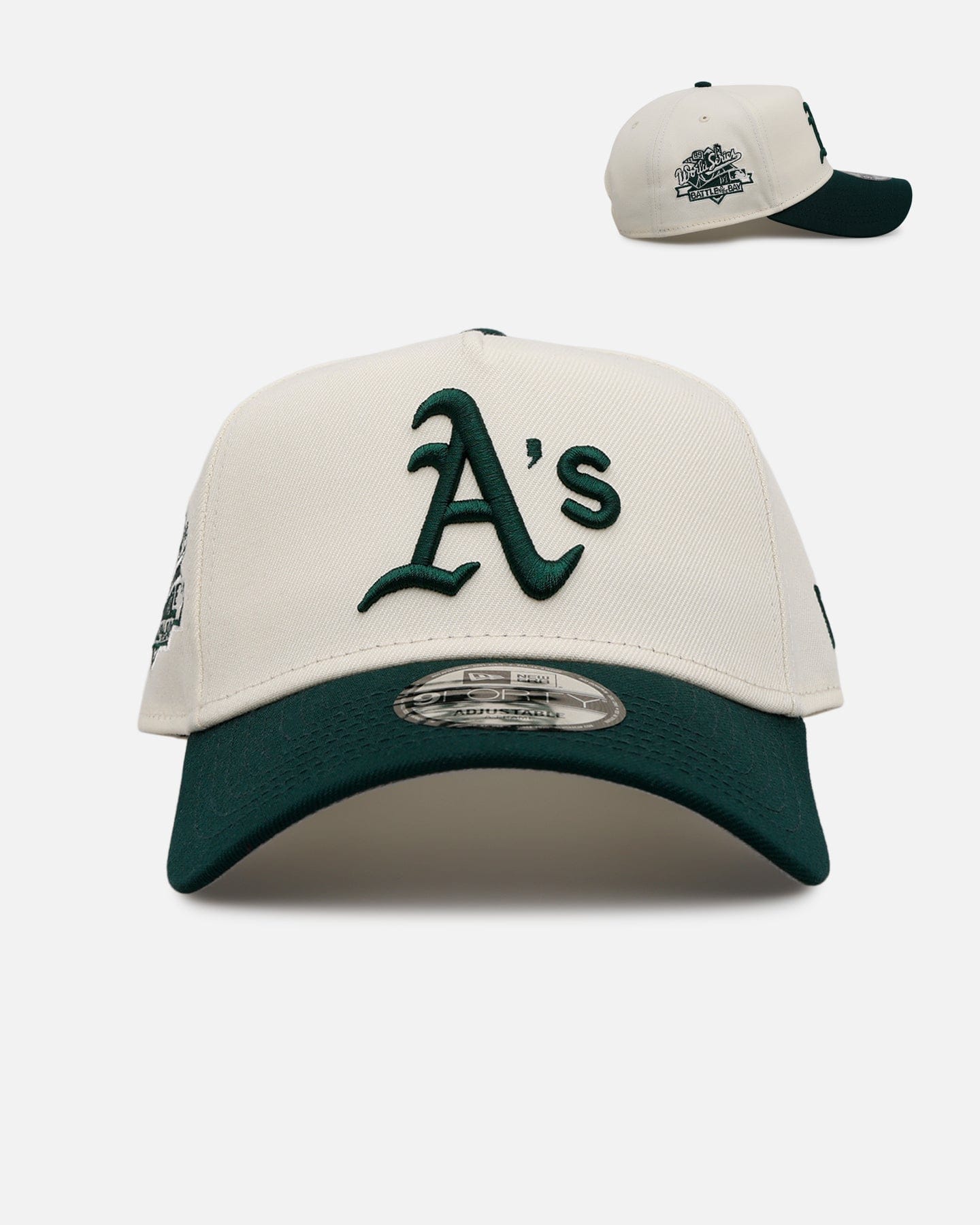 New Era Oakland Athletics Evergreen 2.0 9FORTY A - Frame Snapback Chrome/Dark Green