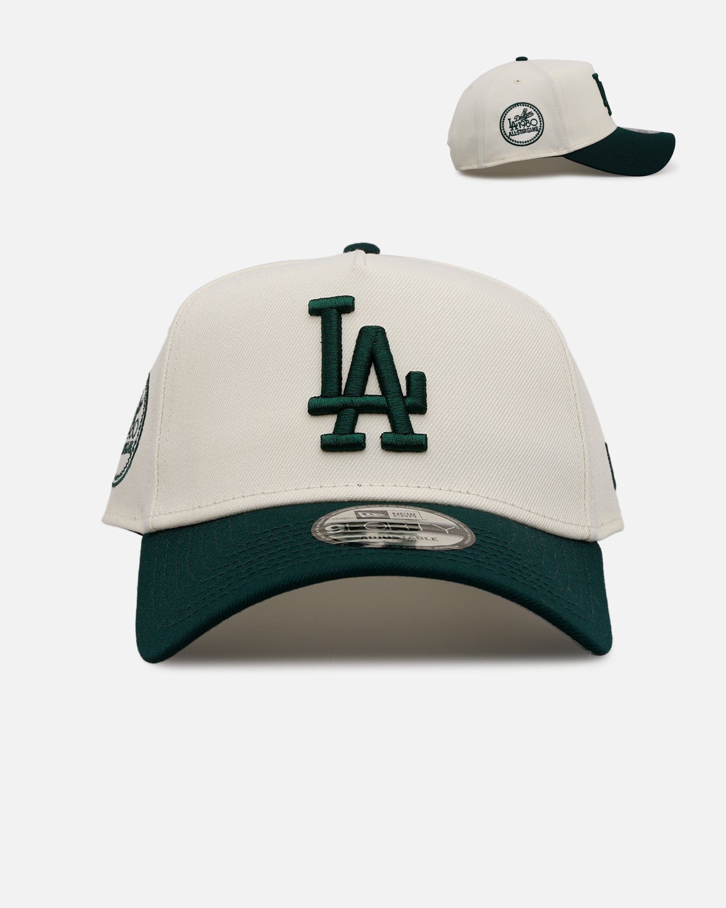 New Era Los Angeles Dodgers Evergreen 2.0 9FORTY A - Frame Snapback Chrome/Dark Green