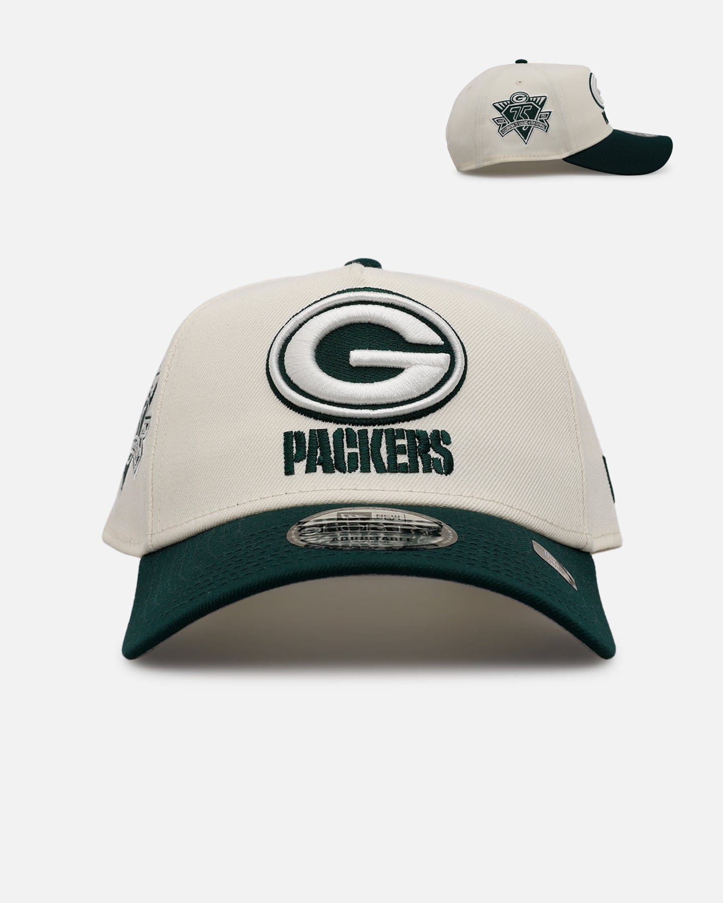 New Era Green Bay Packers Evergreen 2.0 9FORTY A - Frame Snapback Chrome/Dark Green