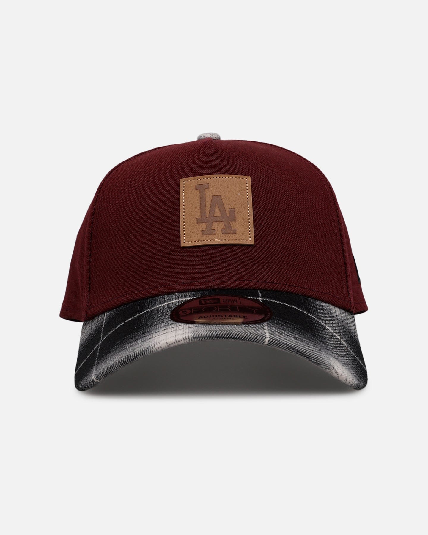 New Era Los Angeles Dodgers Workwear 9FORTY A - Frame Snapback Maroon