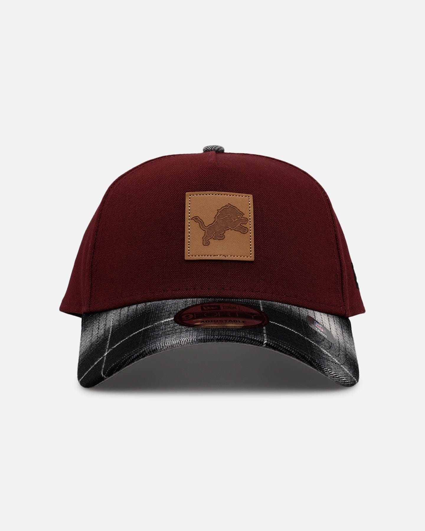 New Era Detroit Lions Workwear 9FORTY A - Frame Snapback Maroon