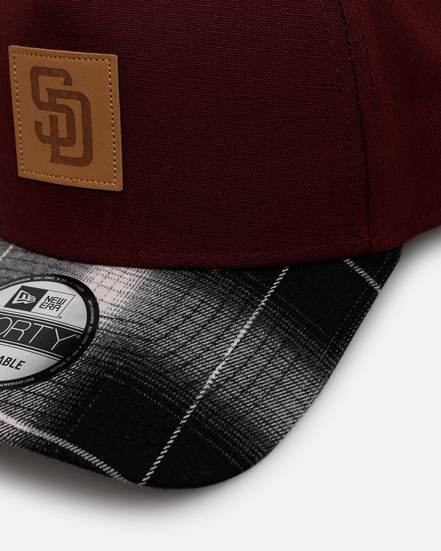 New Era San Diego Padres Workwear 9FORTY A - Frame Snapback Maroon