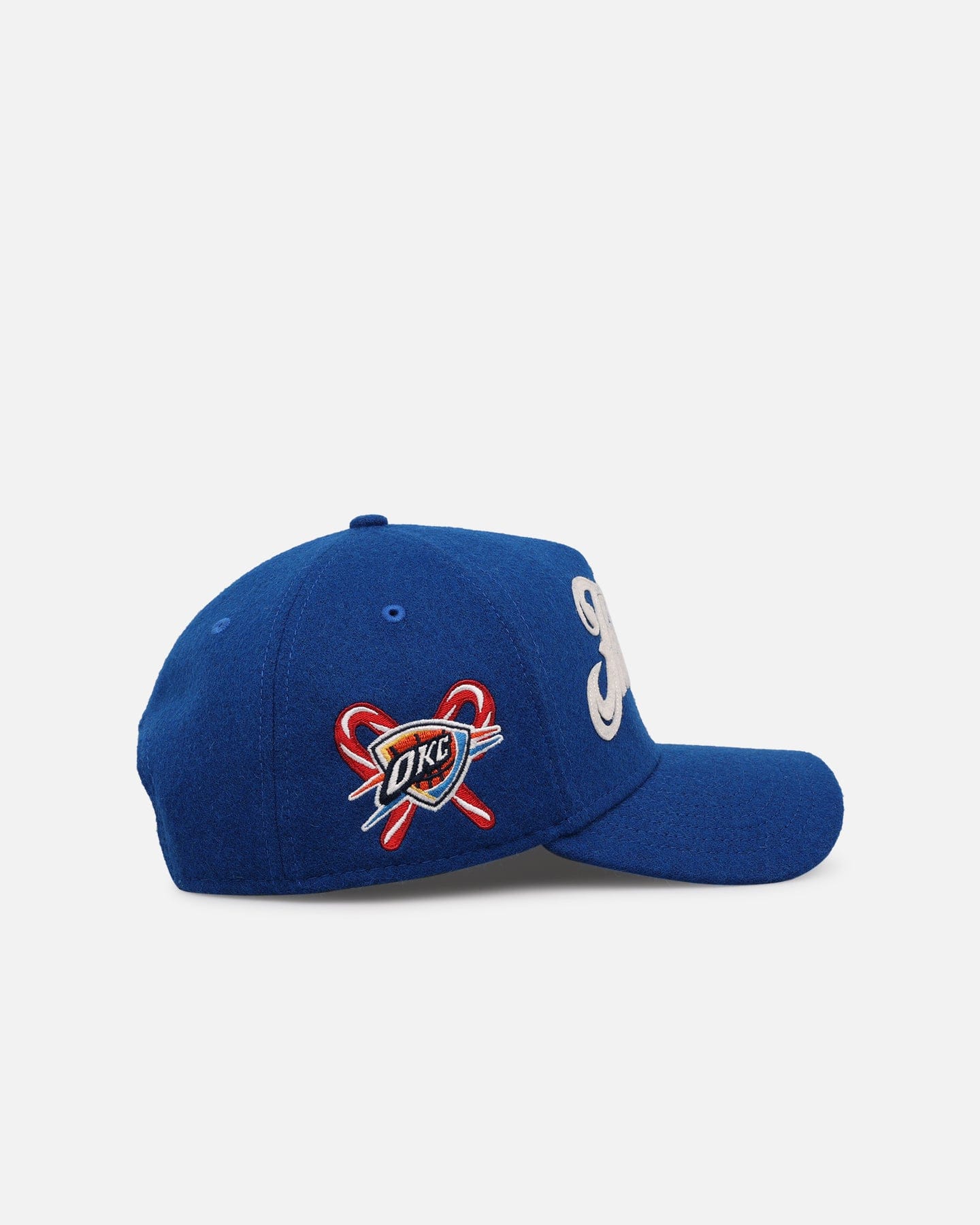 New Era Oklahoma City Thunder Candy Cane Side Patch 9FORTY A - Frame Snapback Official Team Color
