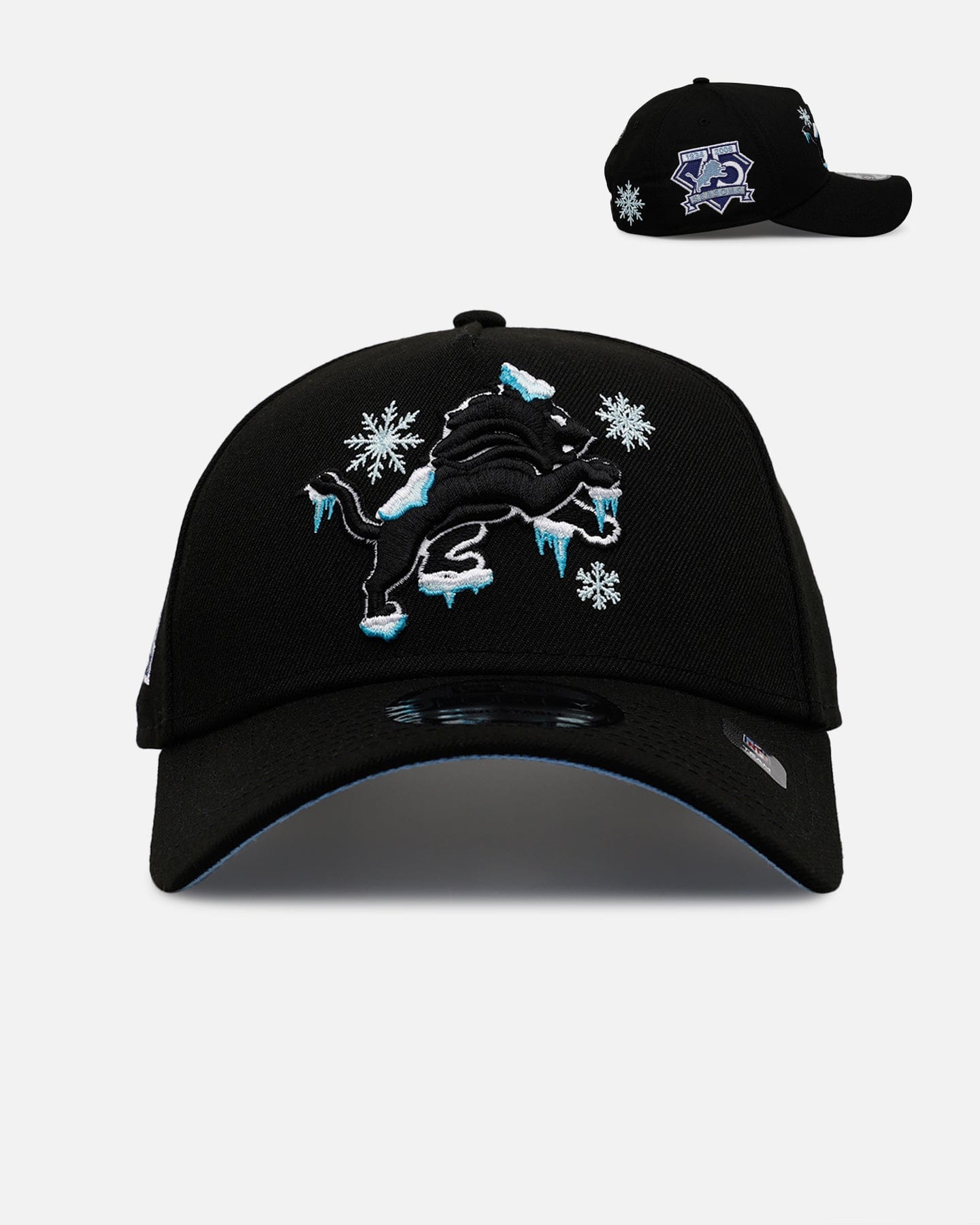 New Era Detroit Lions Cold As Ice 9FORTY A - Frame Snapback Black