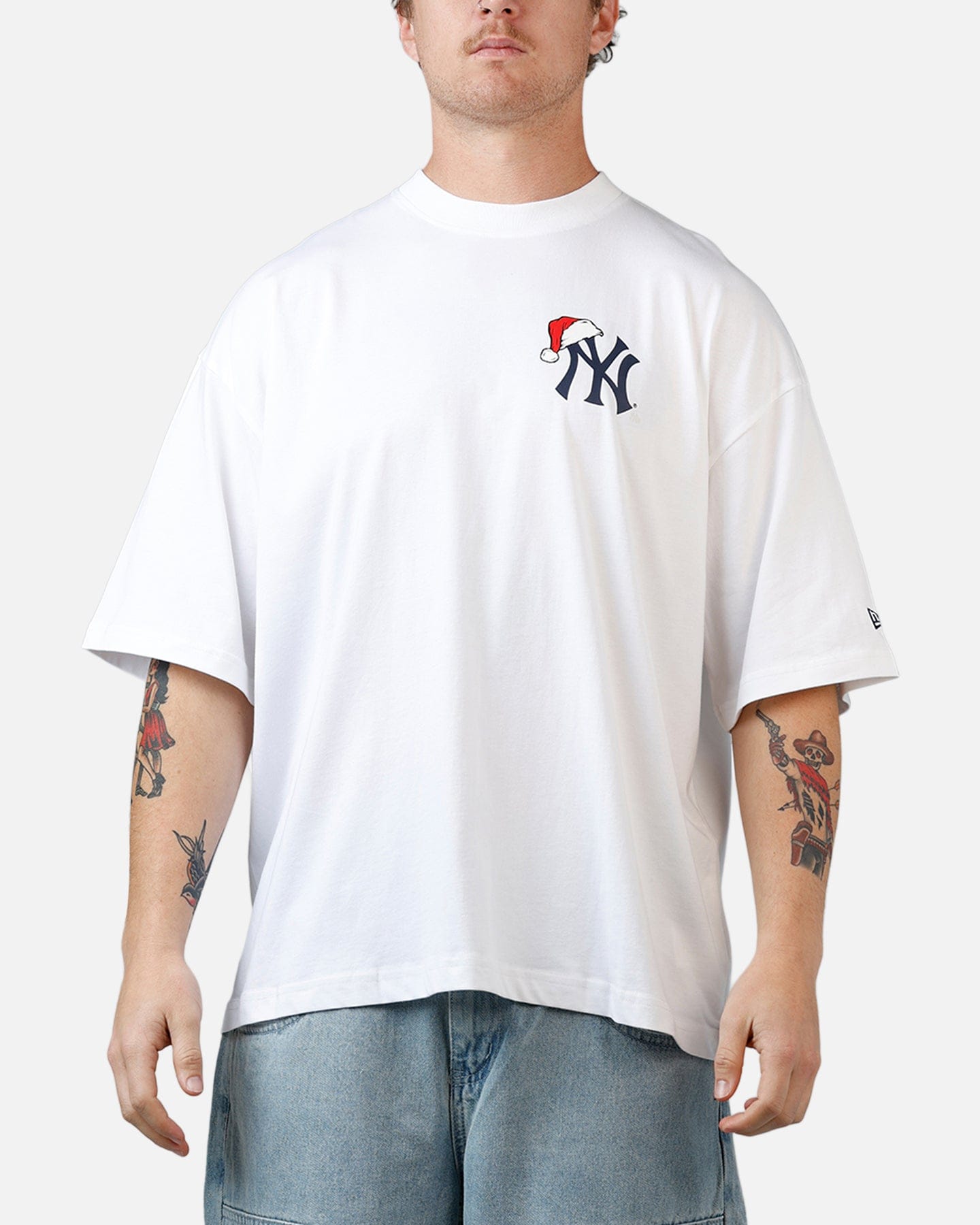 New Era New York Yankees All I Want For Christmas Santa T - Shirt White