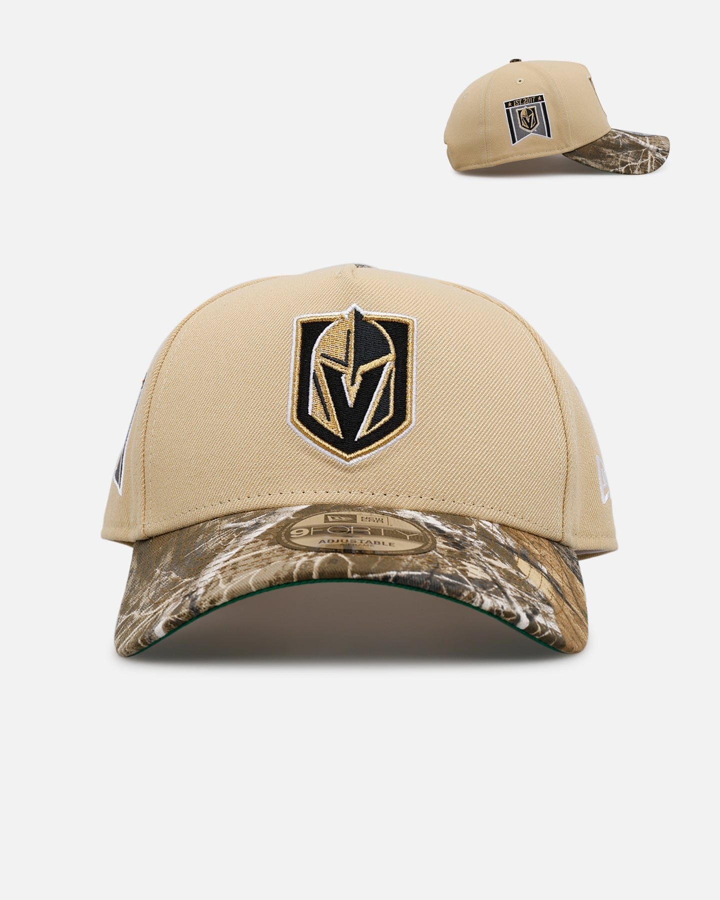 New Era Vegas Golden Knights Realtree Visor 9FORTY A - Frame Snapback Official Team Color