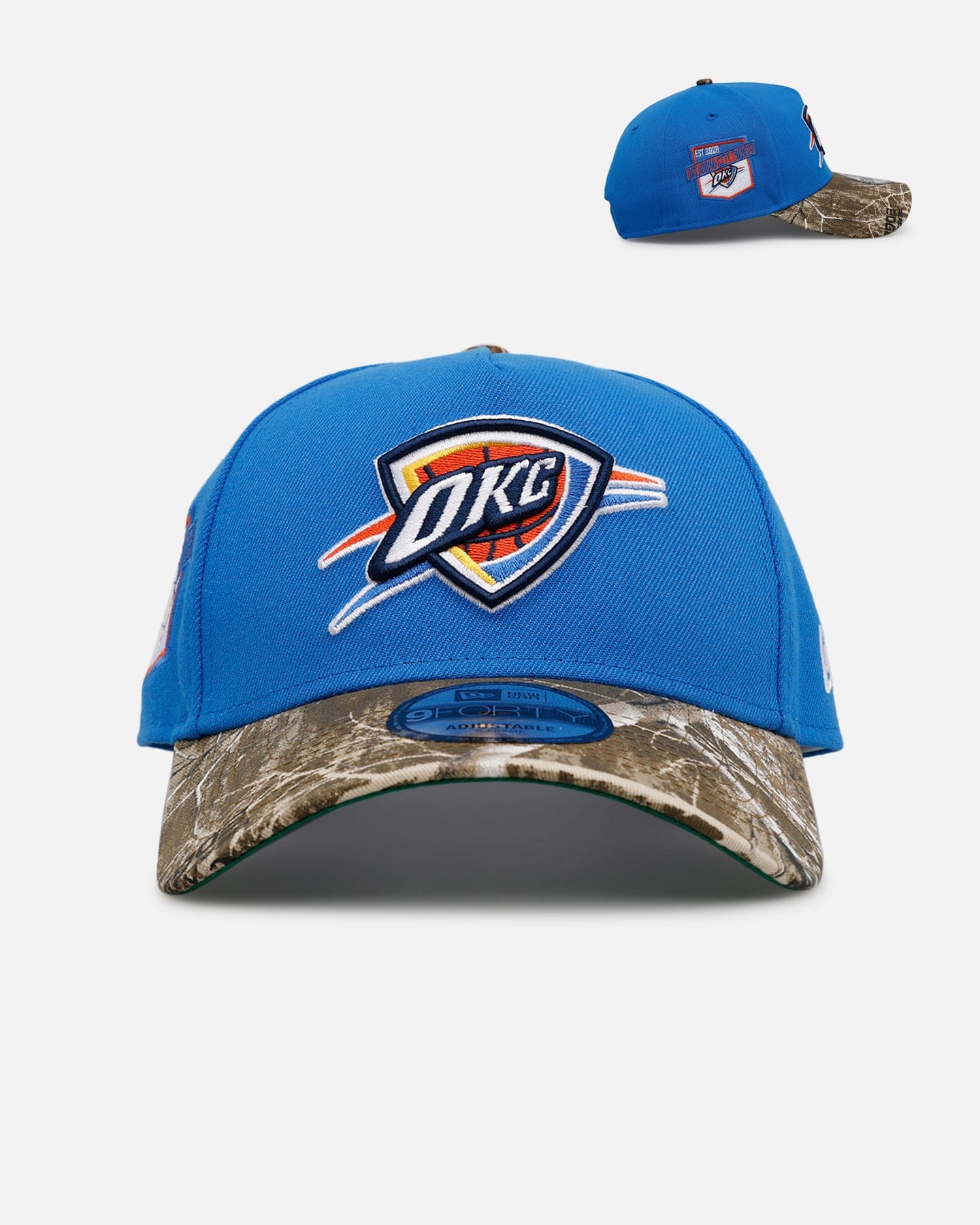 New Era Oklahoma City Thunder Realtree Visor 9FORTY A - Frame Snapback Official Team Color