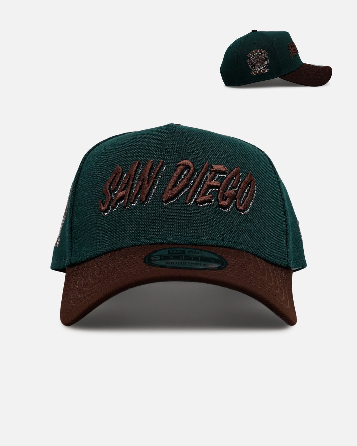 New Era San Diego Padres Rainforest 9FORTY A - Frame Snapback Green/Brown