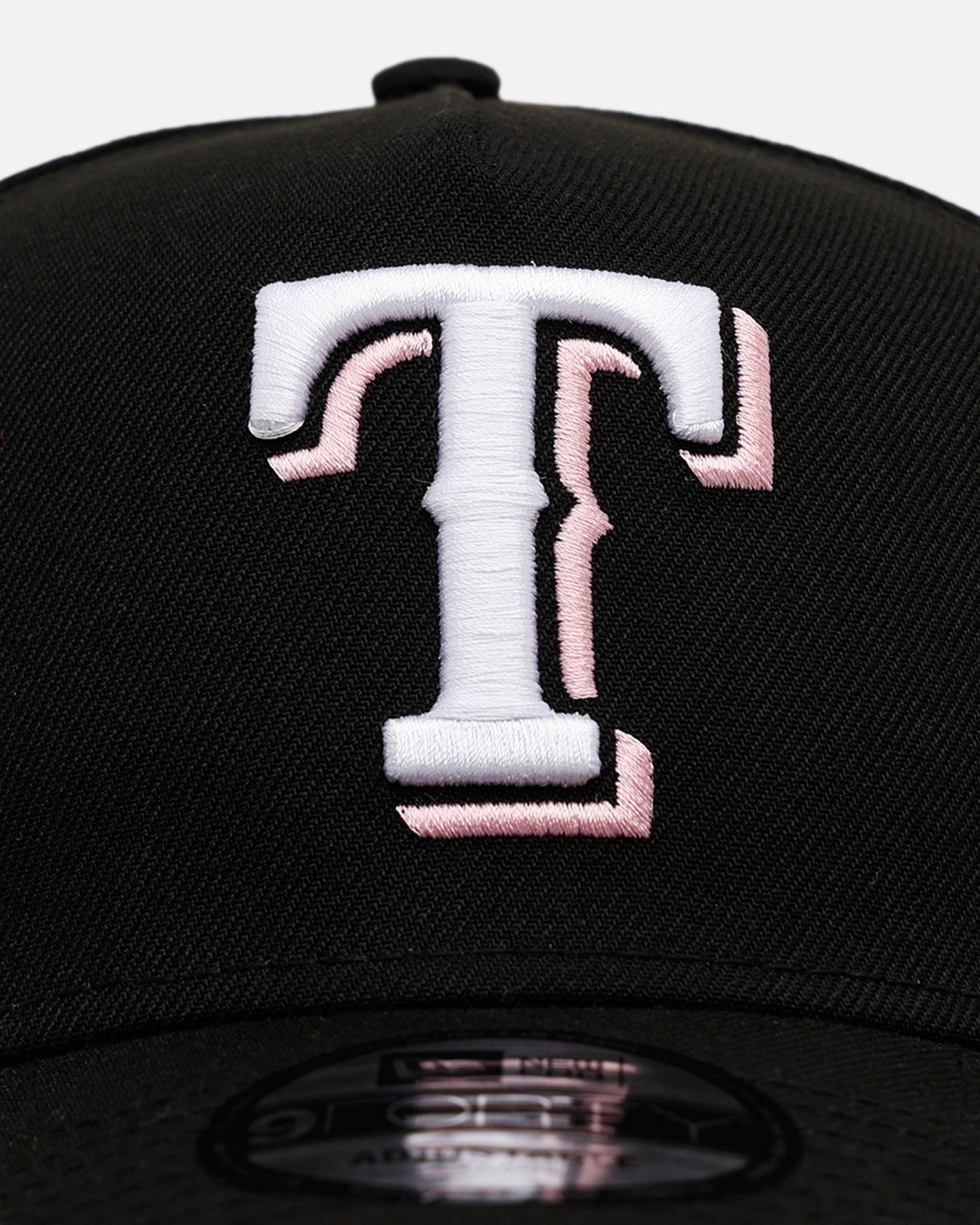 New Era Texas Rangers Black And Pink 9FORTY A - Frame Snapback Black/Pink
