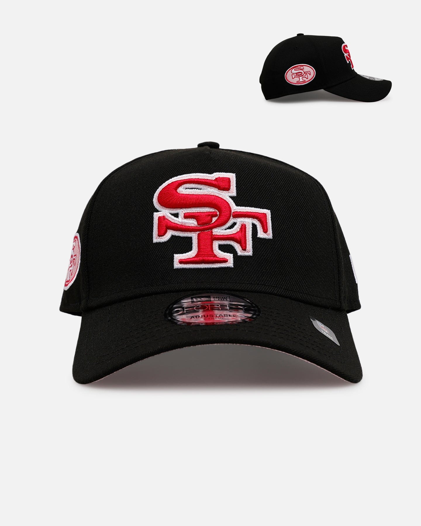 New Era San Francisco 49ers Black And Pink 9FORTY A - Frame Snapback Black/Pink
