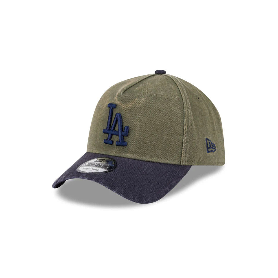 New Era L.A Dodgers 9Forty Washed (New Olive/Navy)