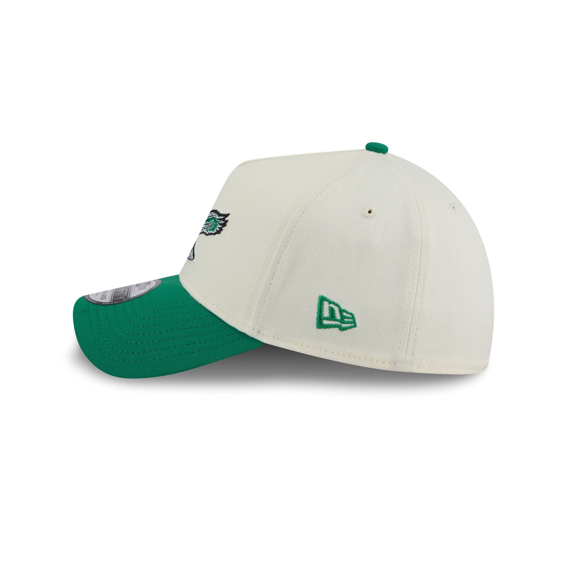 New Era Philadelphia Eagles 39Thirty A - Frame Adjustable Cap (Cream/Green)