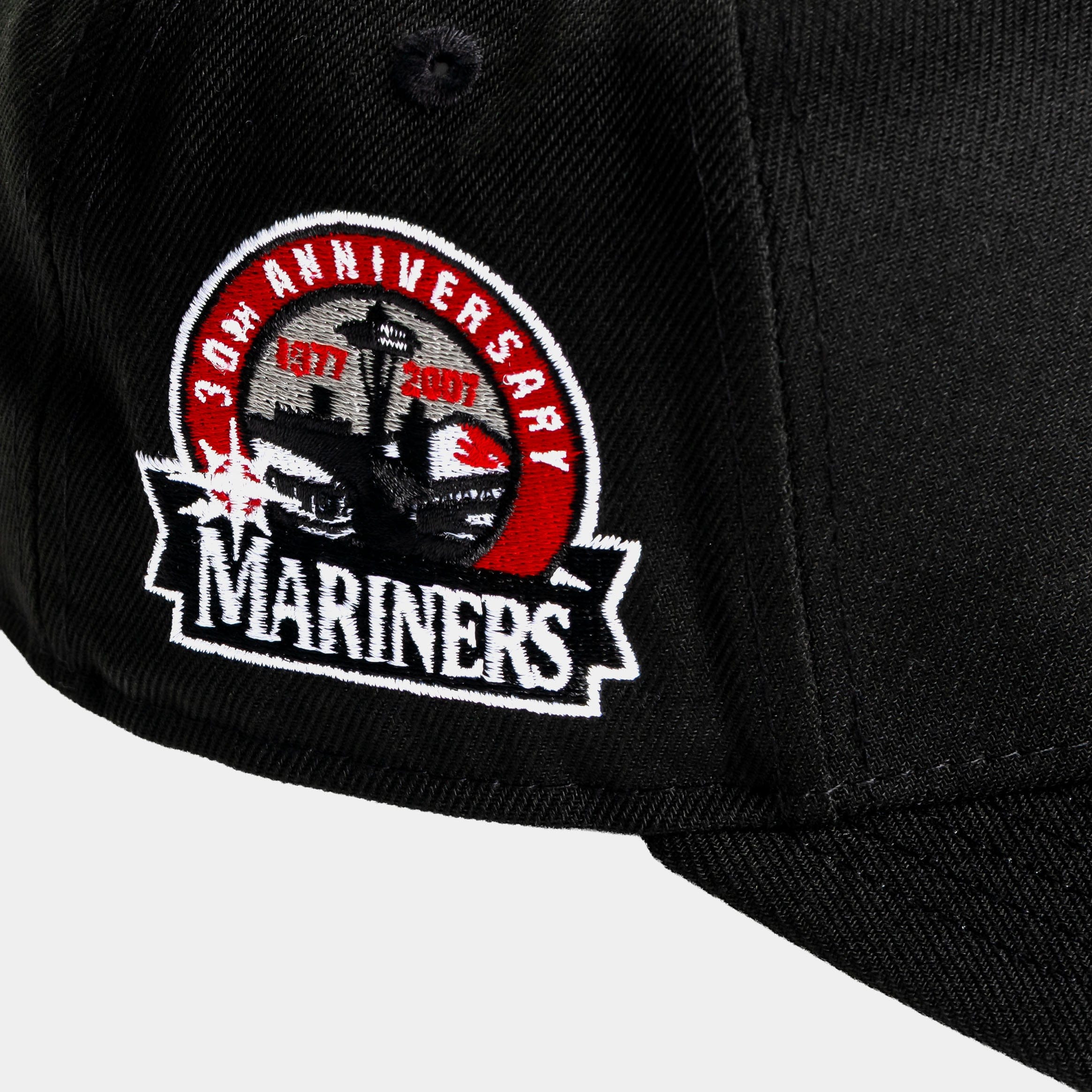 NEW ERA Shoe Palace Exclusive Seattle Mariners Black Red 9Fifty AF Snapback Mens Hat (Black/Red)