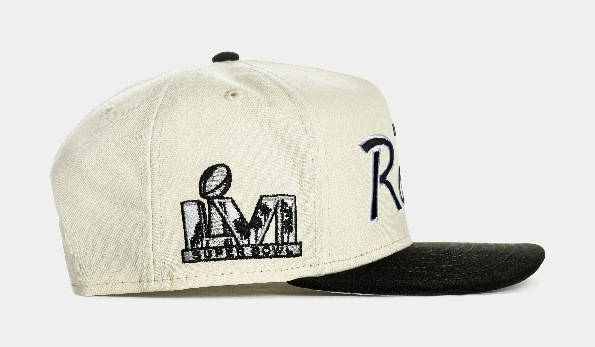 NEW ERA Shoe Palace Exclusive Los Angeles Rams Script 950AF Snapback Mens Hat (Chrome/Black)