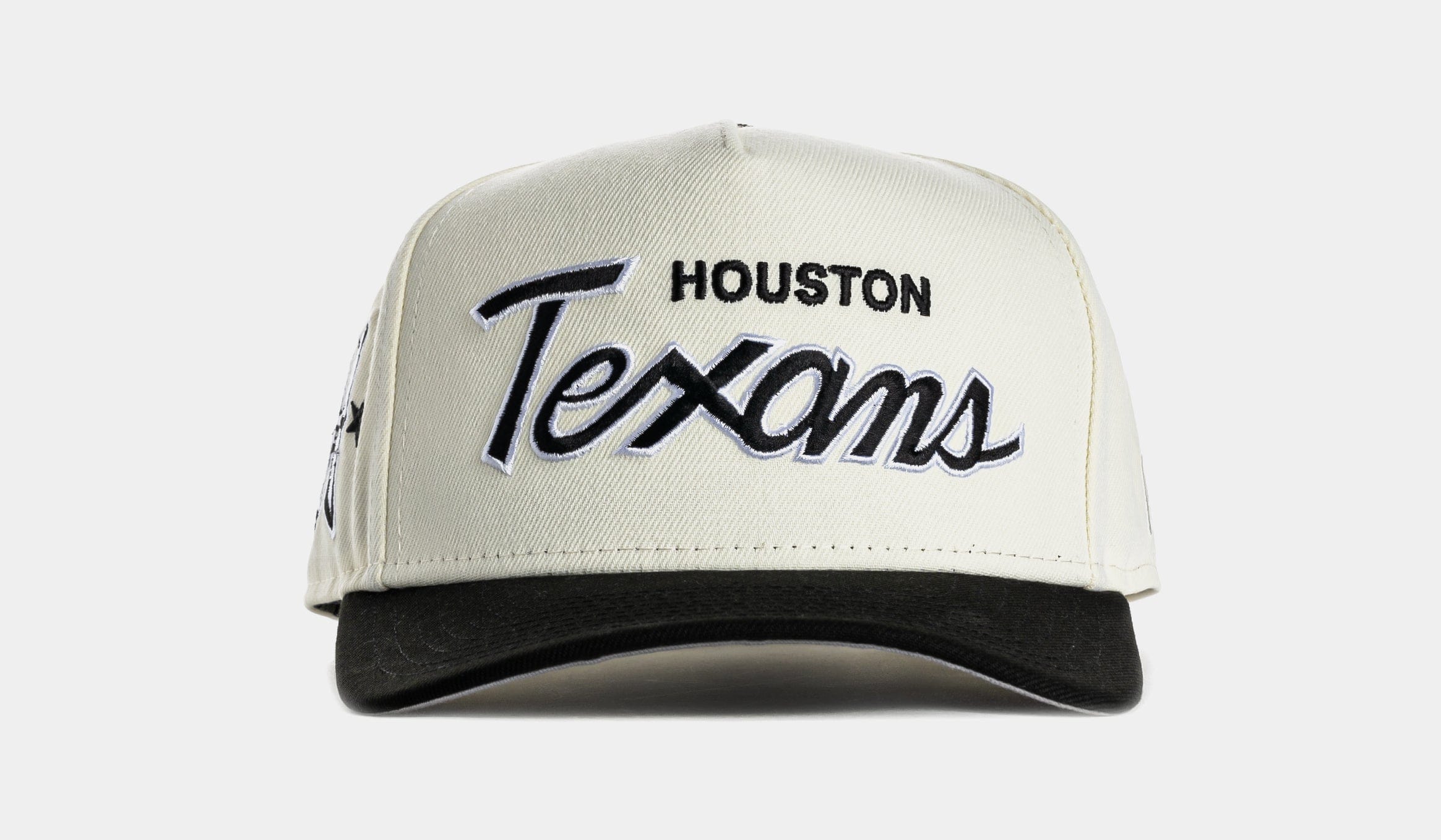 NEW ERA Shoe Palace Exclusive Houston Texans Script 950AF Snapback Mens Hat (Chrome/Black)