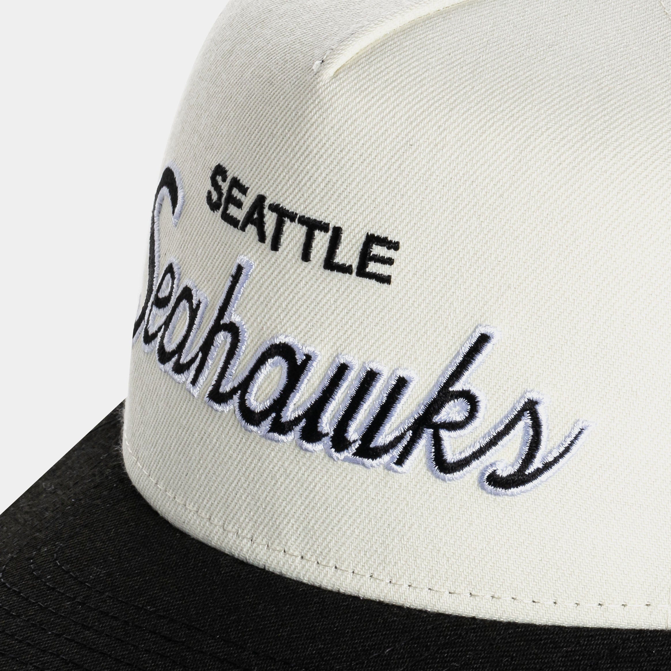 NEW ERA Shoe Palace Exclusive Seattle Seahawks Script 950AF Snapback Mens Hat (Chrome/Black)
