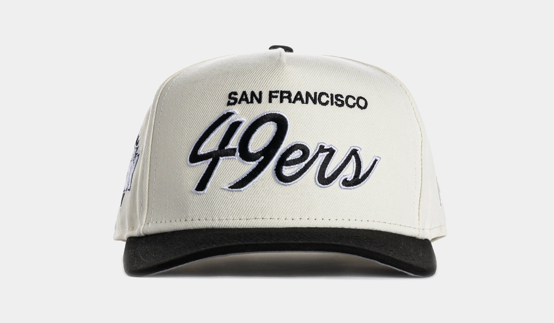 NEW ERA Shoe Palace Exclusive San Francisco 49ers Script 950AF Snapback Mens Hat (Chrome/Black)