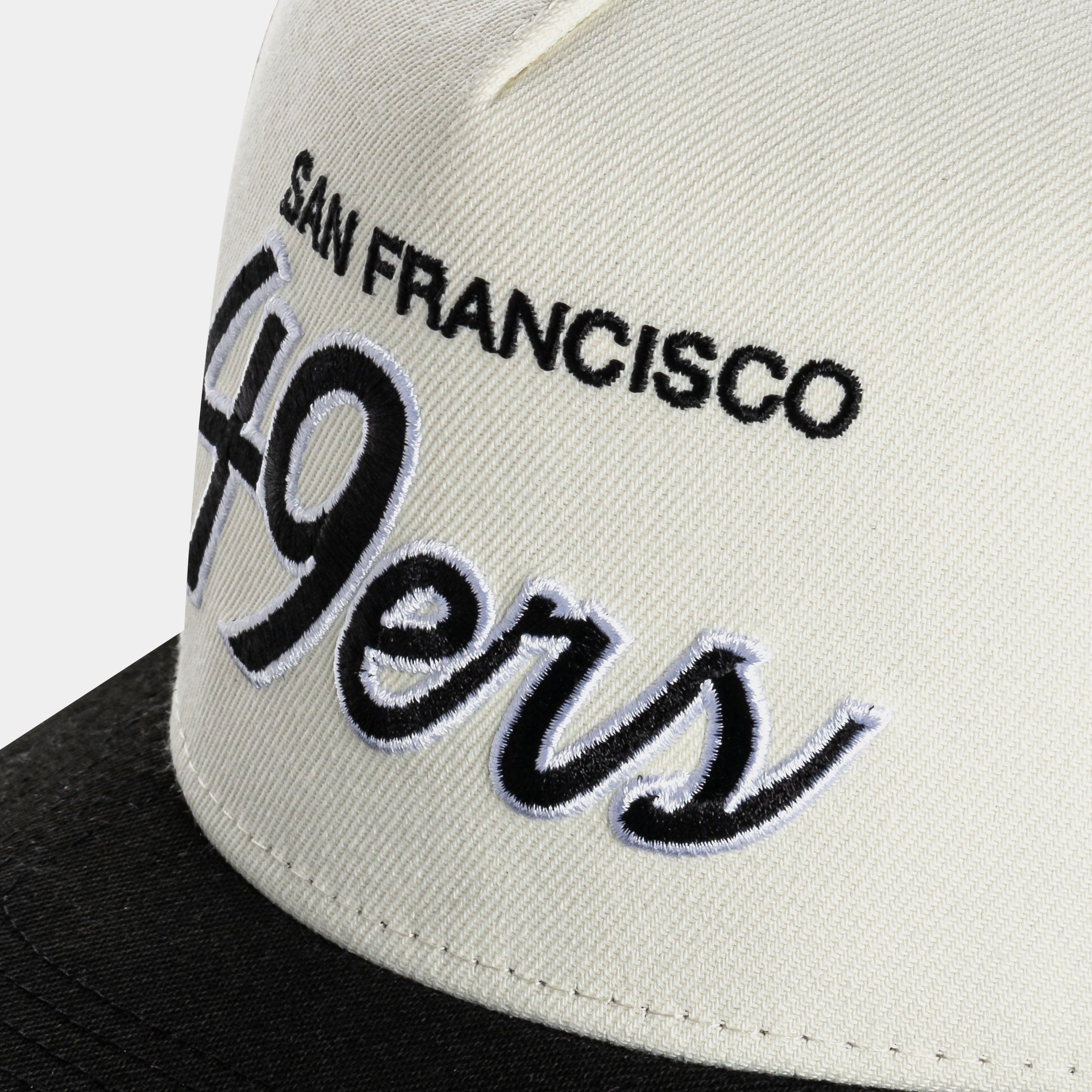 NEW ERA Shoe Palace Exclusive San Francisco 49ers Script 950AF Snapback Mens Hat (Chrome/Black)