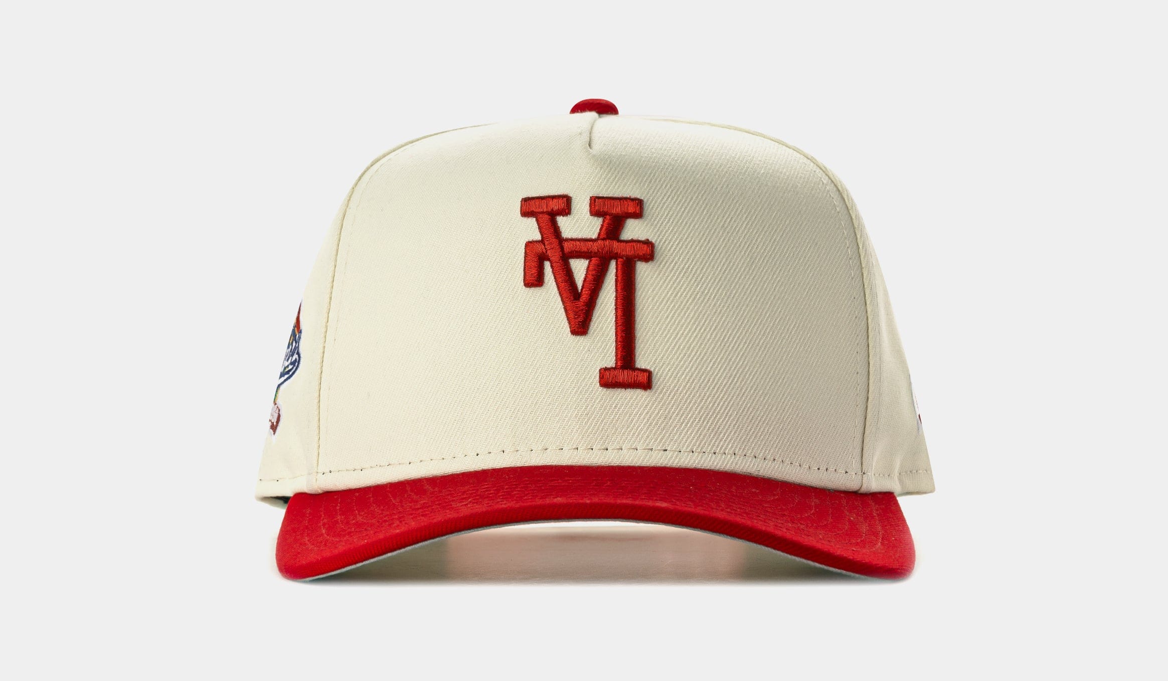 NEW ERA Shoe Palace Exclusive Los Angeles Dodgers Upside Down 950AF Snapback Mens Hat (Red/Beige)