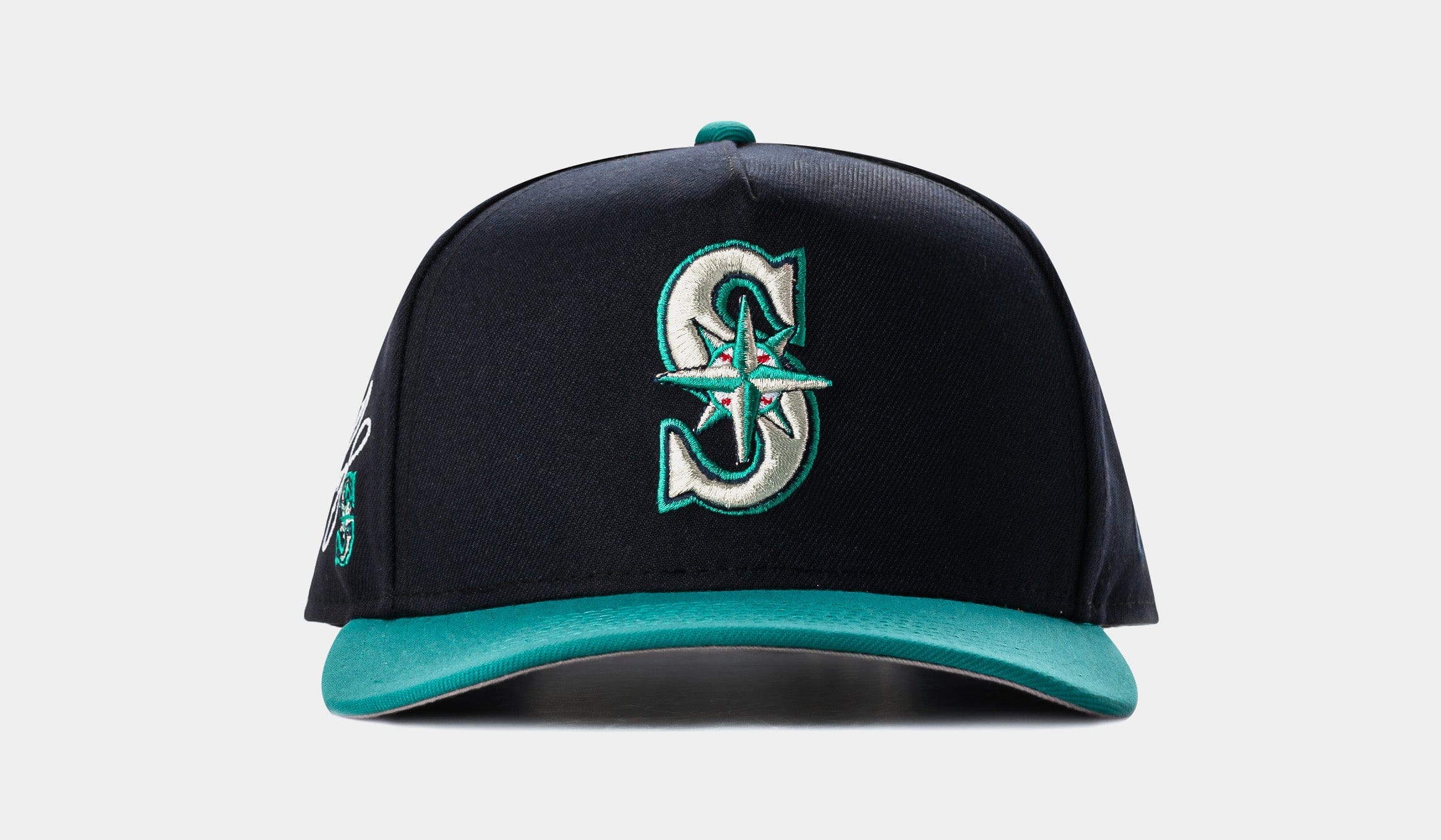 NEW ERA Shoe Palace Exclusive Seattle Mariners 950AF Snapback Mens Hat (Navy/Green)