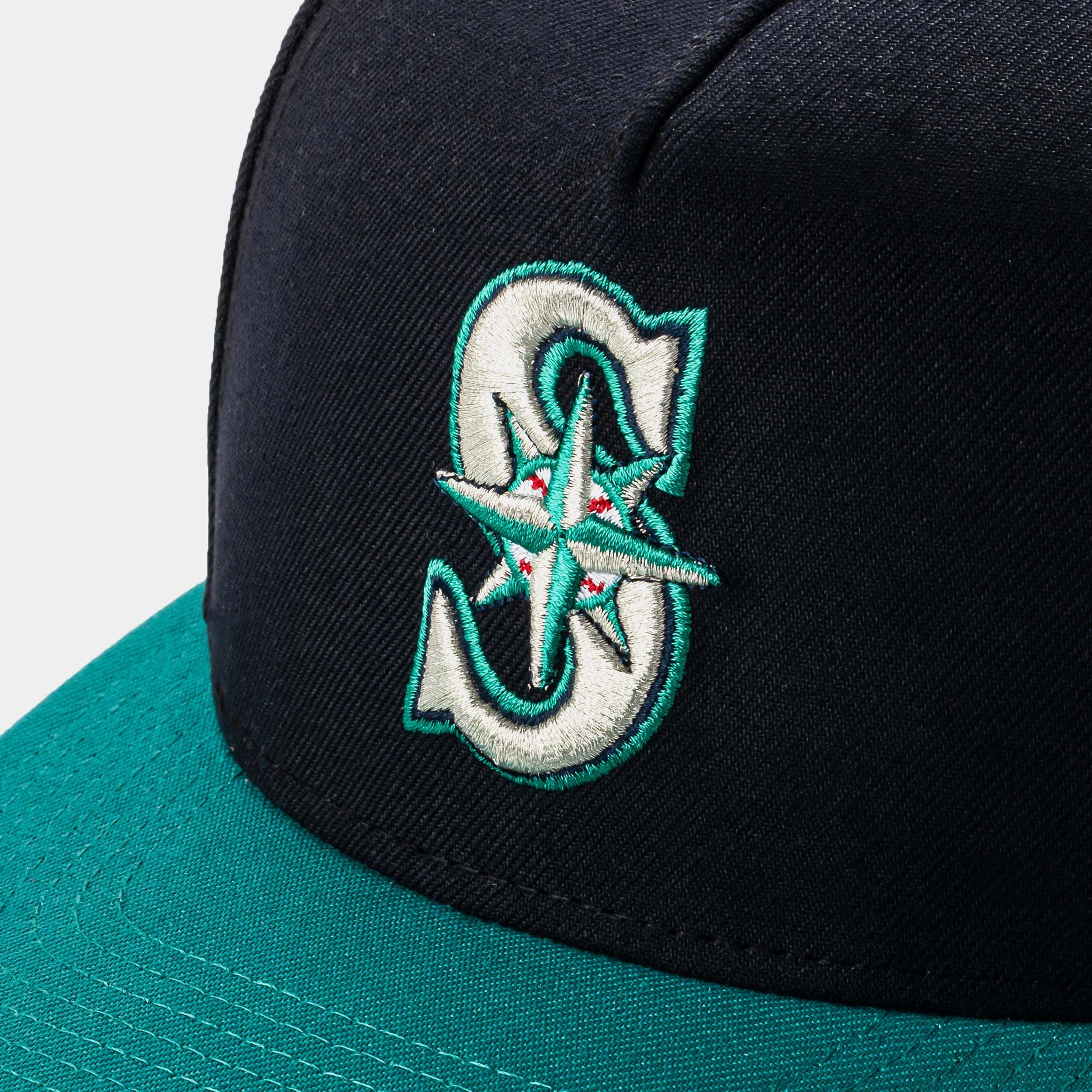 NEW ERA Shoe Palace Exclusive Seattle Mariners 950AF Snapback Mens Hat (Navy/Green)