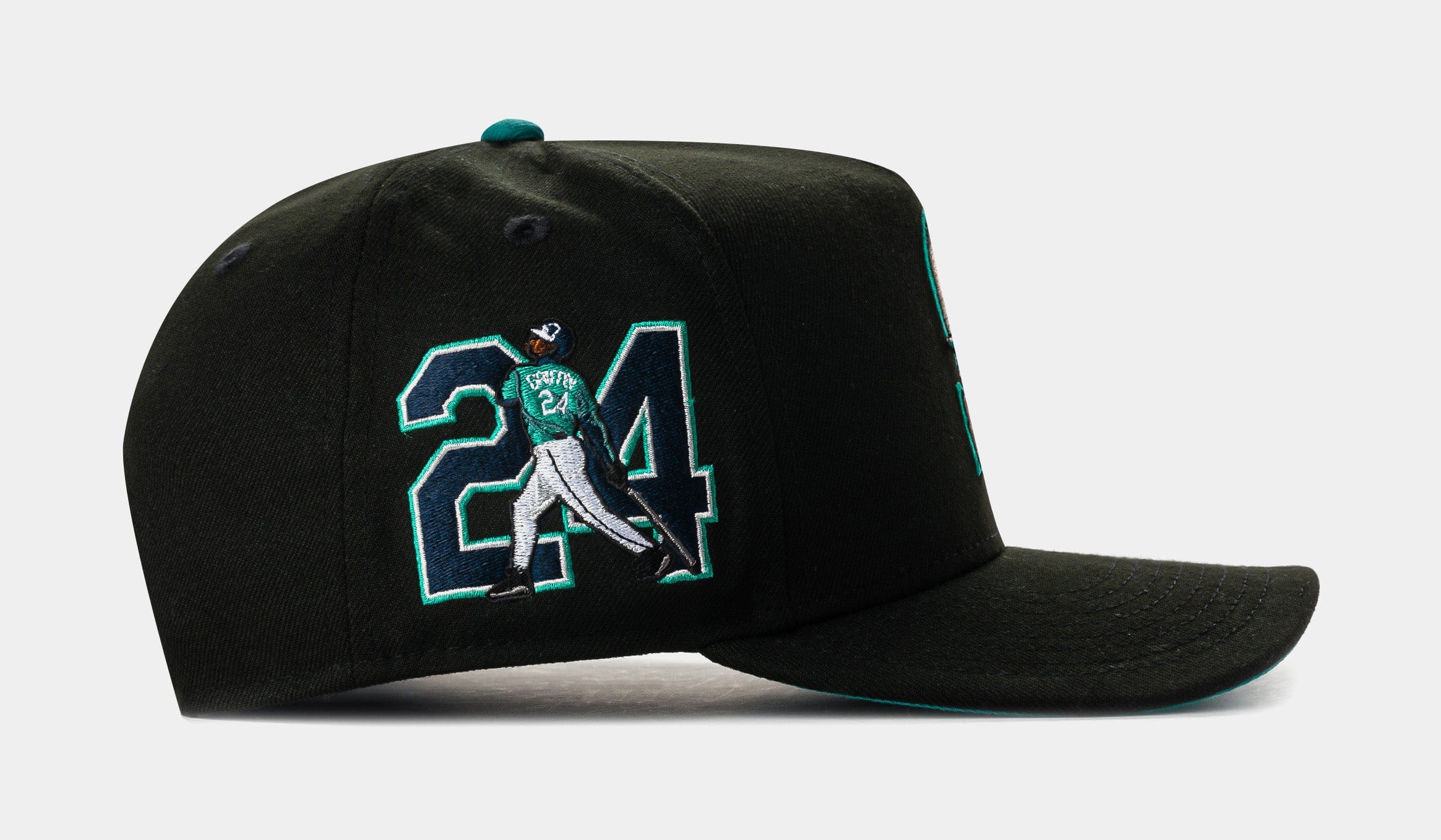 NEW ERA Shoe Palace Exclusive Seattle Mariners 950AF Snapback Mens Hat (Black/Teal)