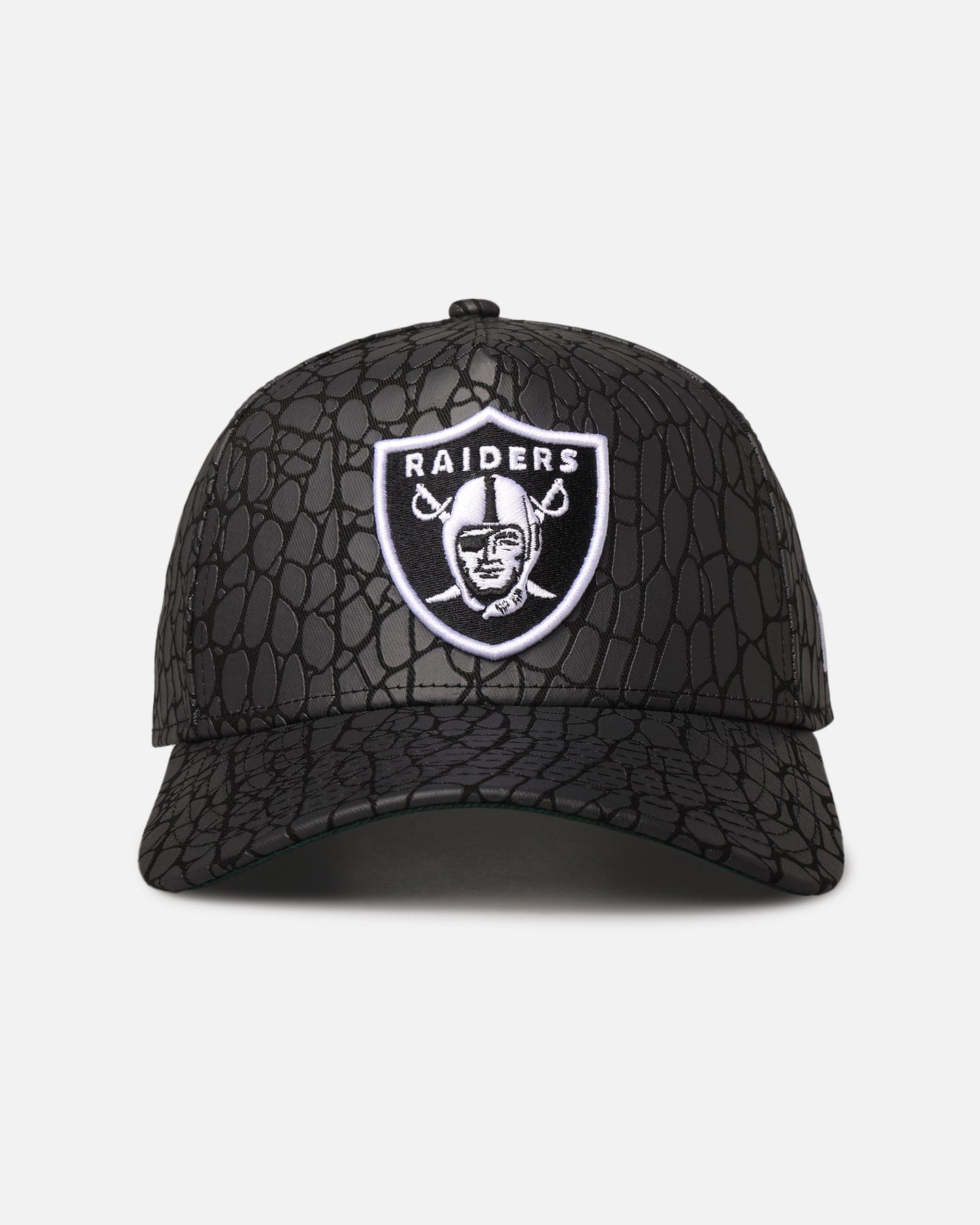 New Era Las Vegas Raiders Croc Skin 9FORTY A - Frame Snapback Black