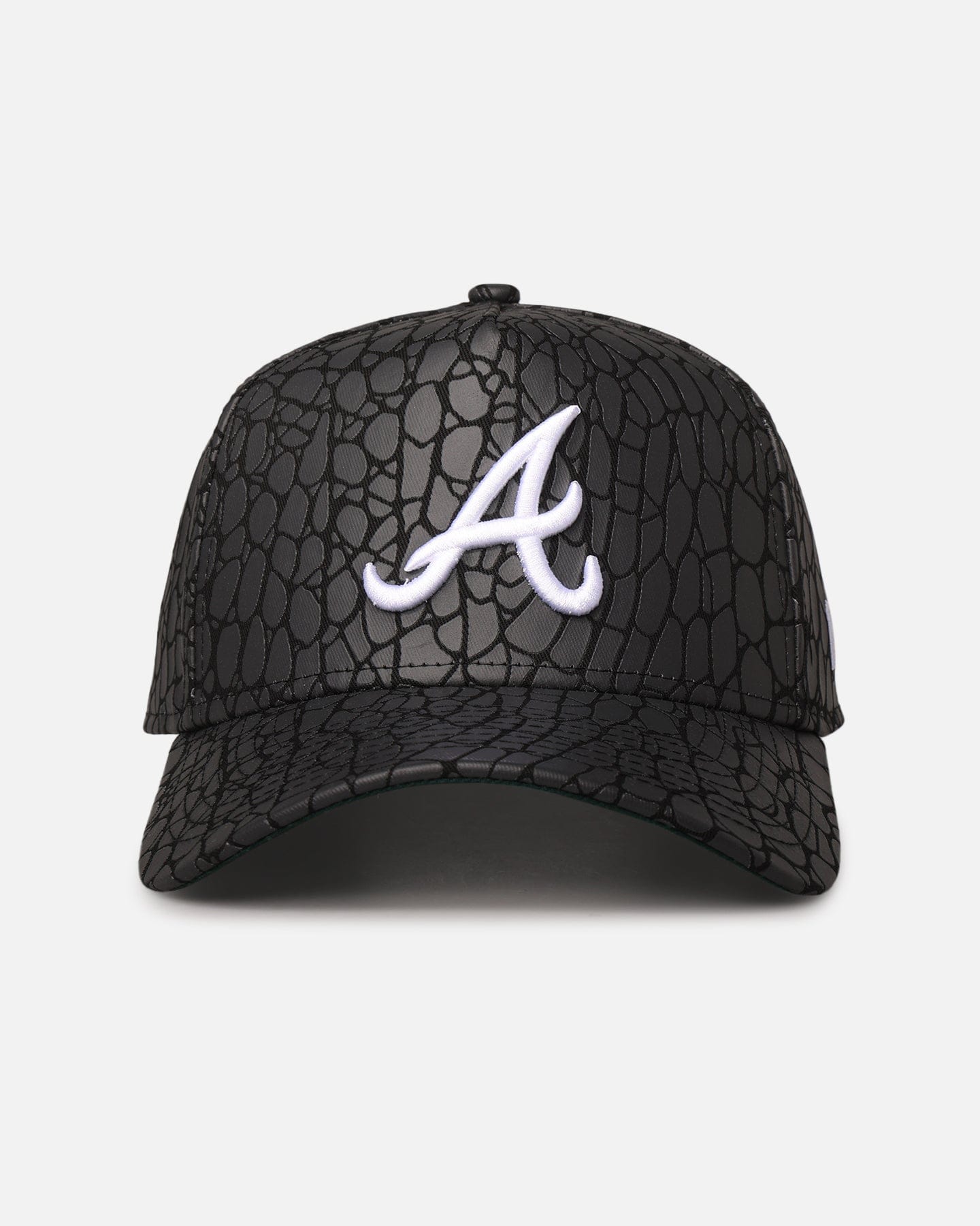 New Era Atlanta Braves Croc Skin 9FORTY A - Frame Snapback Black