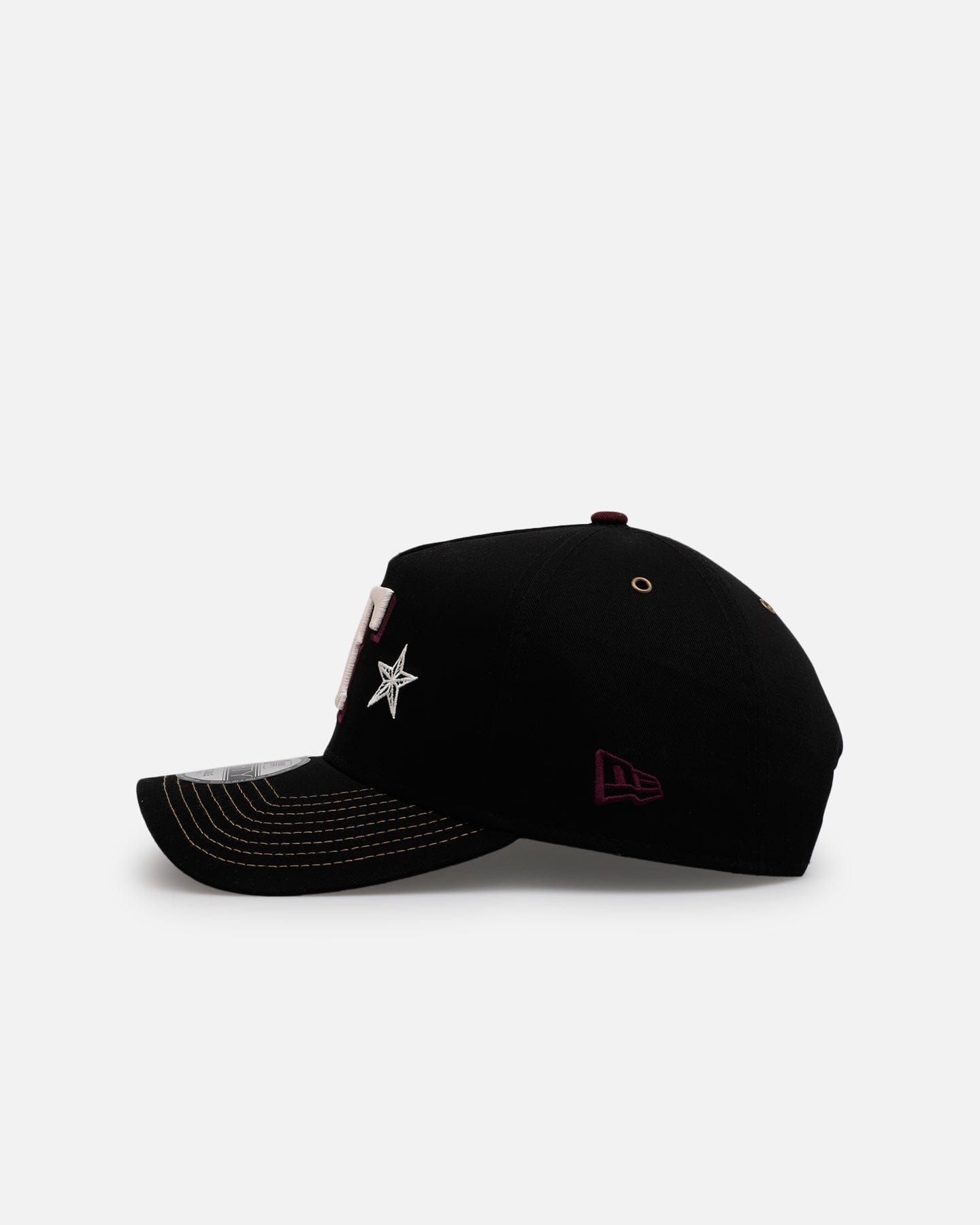 New Era Texas Rangers Ivory Stars Outlaws 9FORTY A - Frame Snapback Black/Maroon