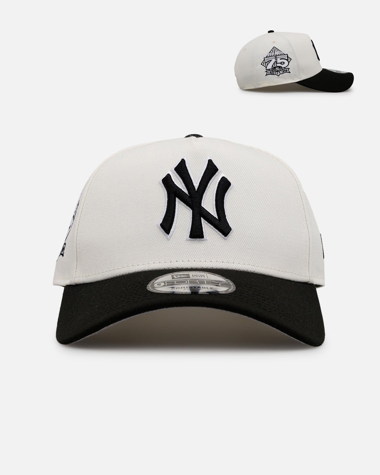 New Era New York Yankees Chrome Black 9FORTY A - Frame Snapback Chrome/Black