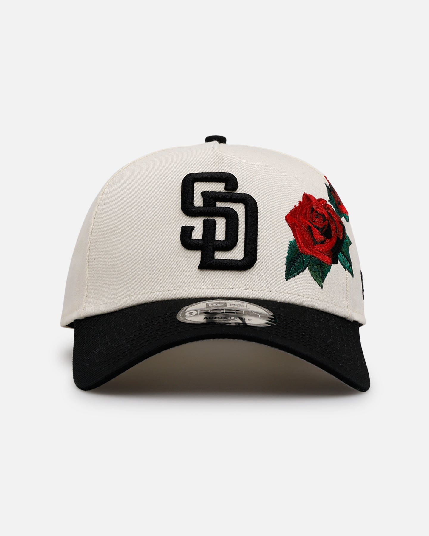 New Era San Diego Padres Chrome Black Roses 9FORTY A - Frame Snapback Chrome/Black