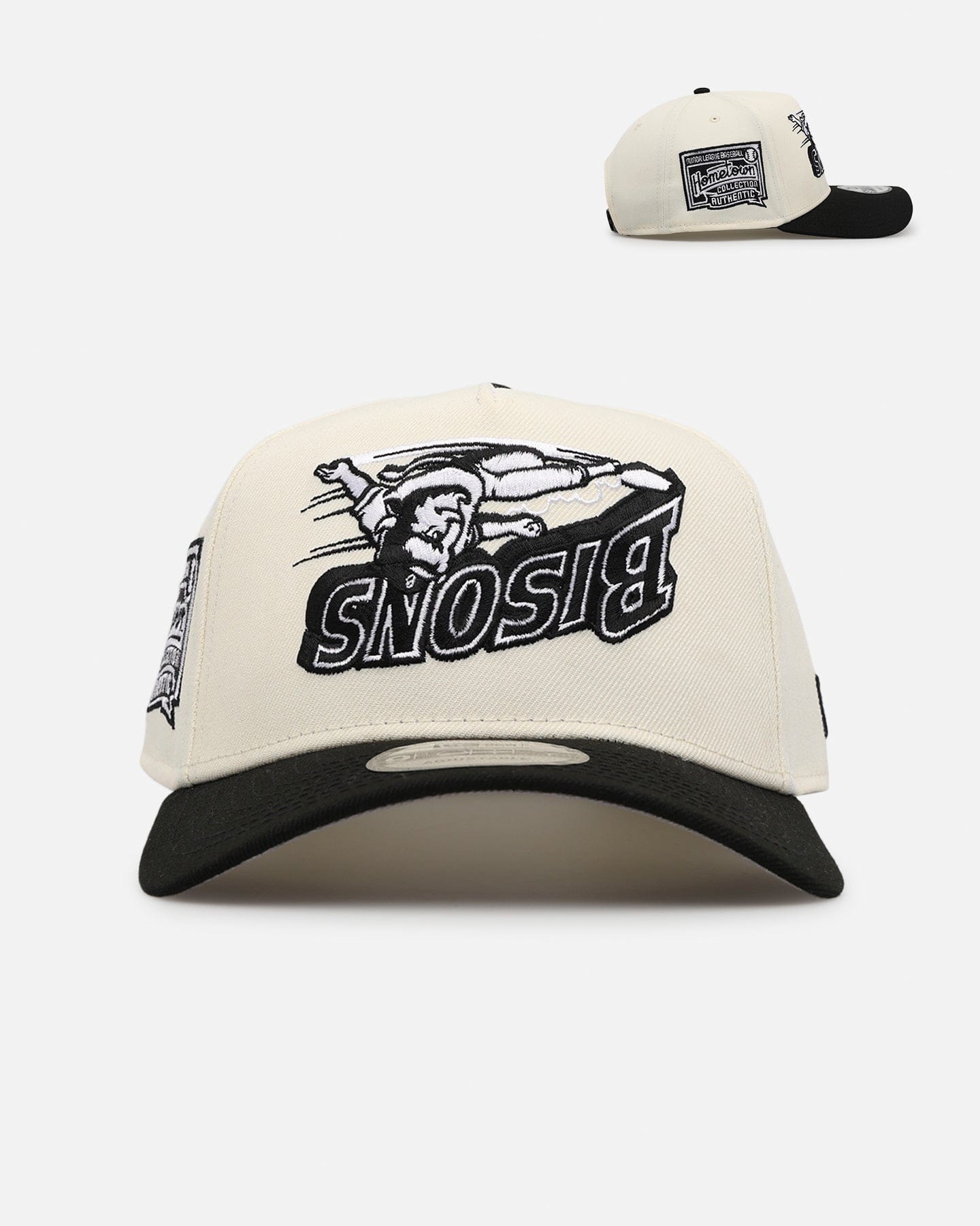 New Era Buffalo Bisons Chrome Upside Down Logo 9FORTY A - Frame Snapback Chrome/Black
