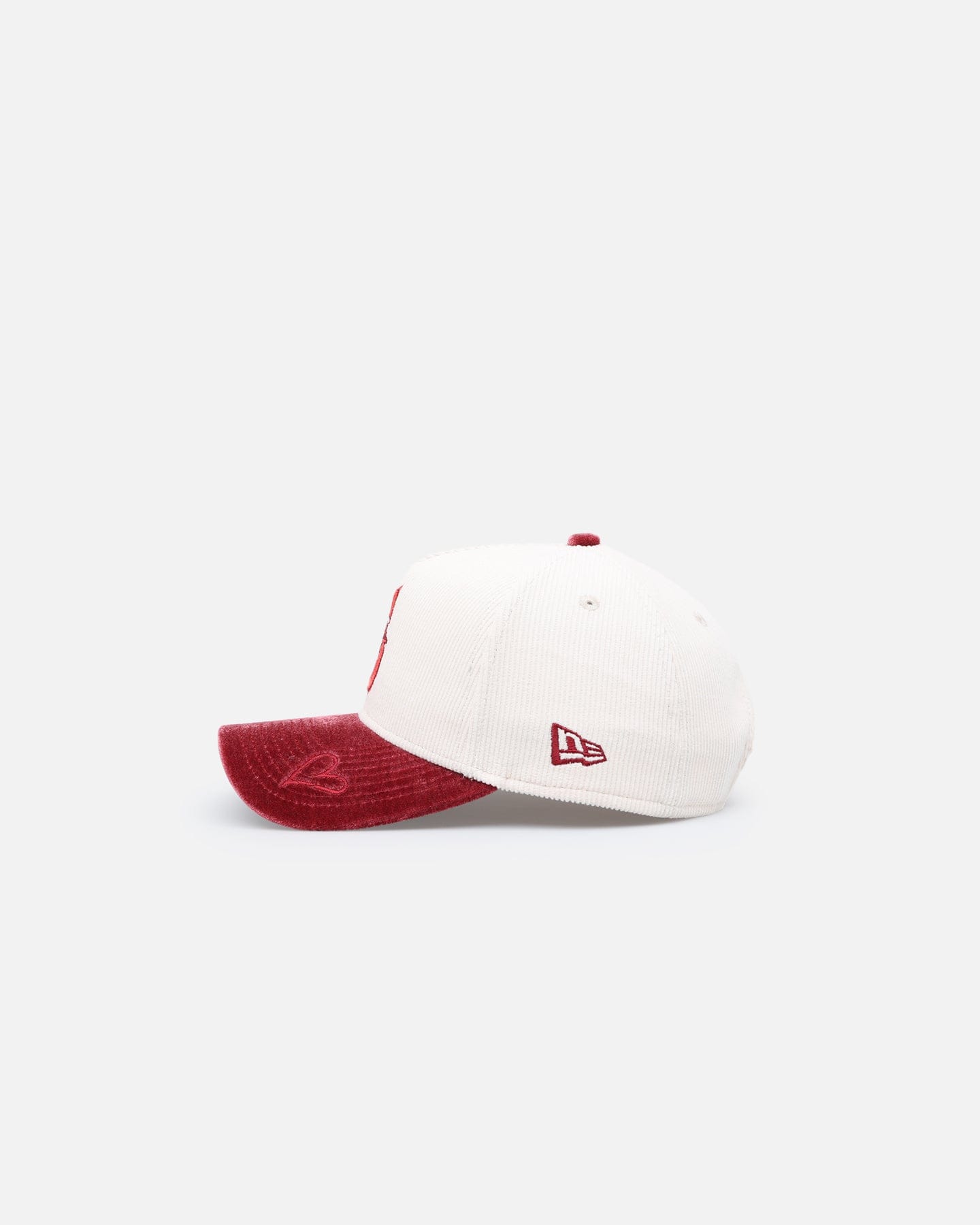 New Era Seattle Mariners Premium Corduroy Velvet 9FORTY A - Frame Snapback Chrome White/Cardinal