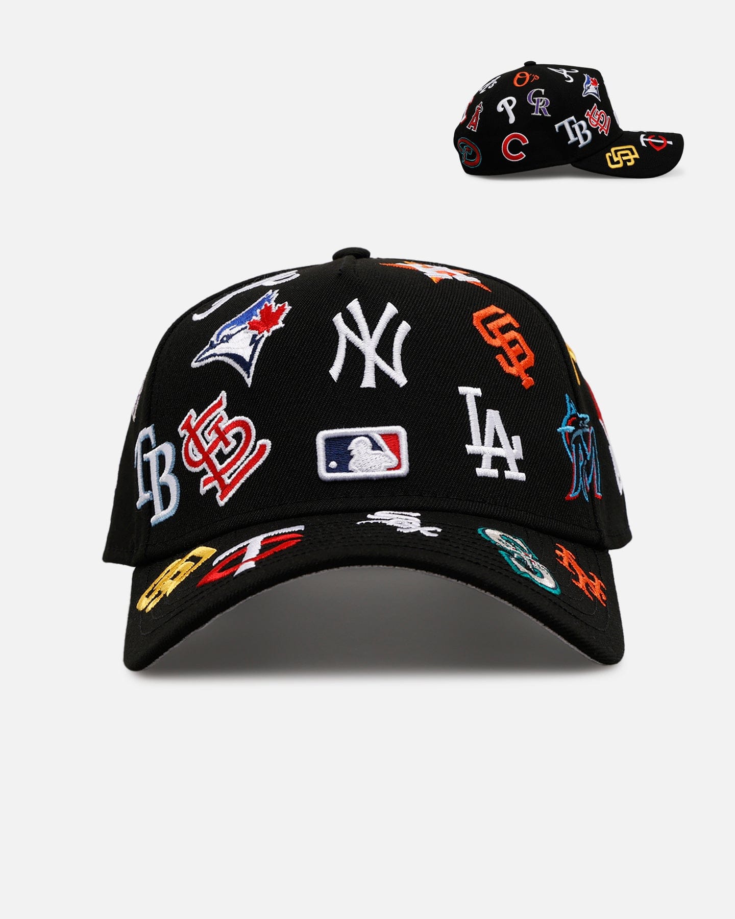 New Era MLB All Over 9FORTY A - Frame Snapback Black
