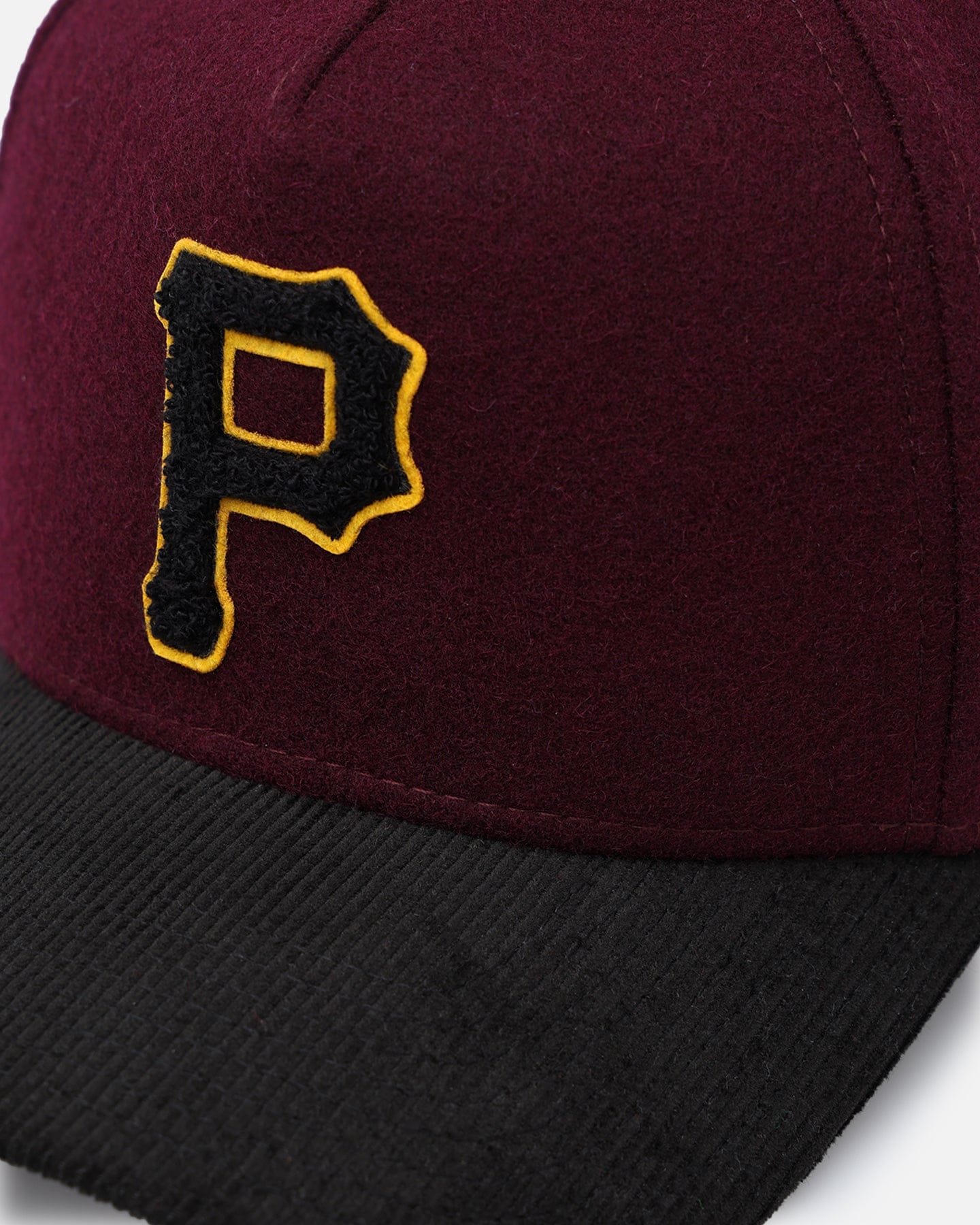 New Era Pittsburgh Pirates Large Chenille 9FORTY A - Frame Snapback Maroon