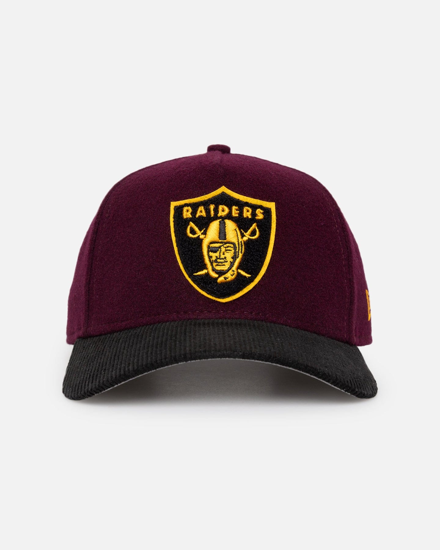 New Era Las Vegas Raiders Large Chenille 9FORTY A - Frame Snapback Maroon