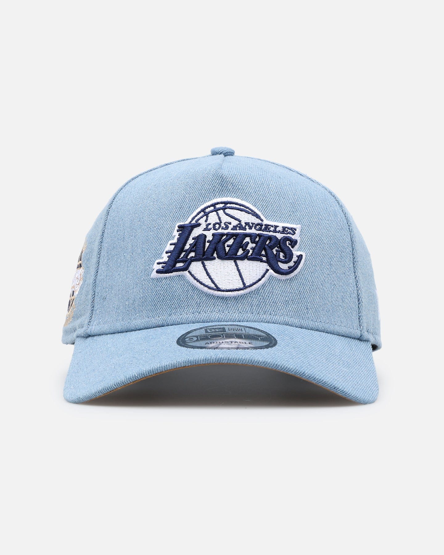 New Era Los Angeles Lakers Denim White 9FORTY A - Frame Snapback Denim/Wheat/White