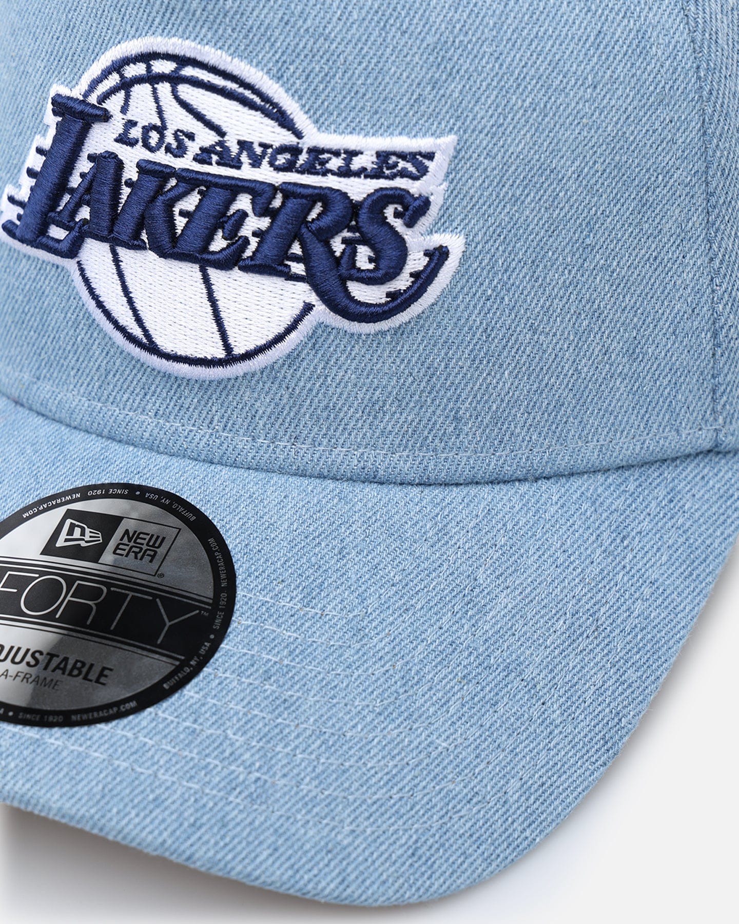 New Era Los Angeles Lakers Denim White 9FORTY A - Frame Snapback Denim/Wheat/White
