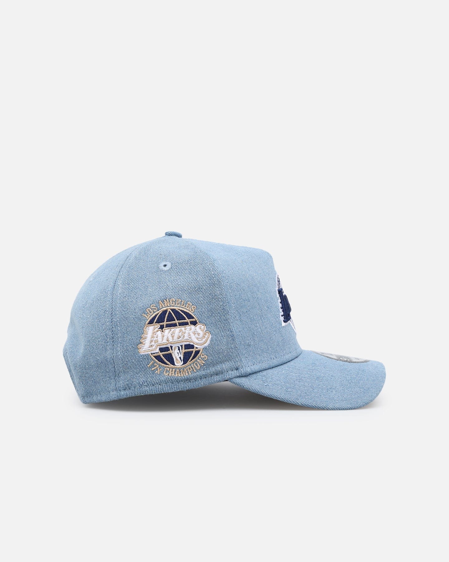 New Era Los Angeles Lakers Denim White 9FORTY A - Frame Snapback Denim/Wheat/White